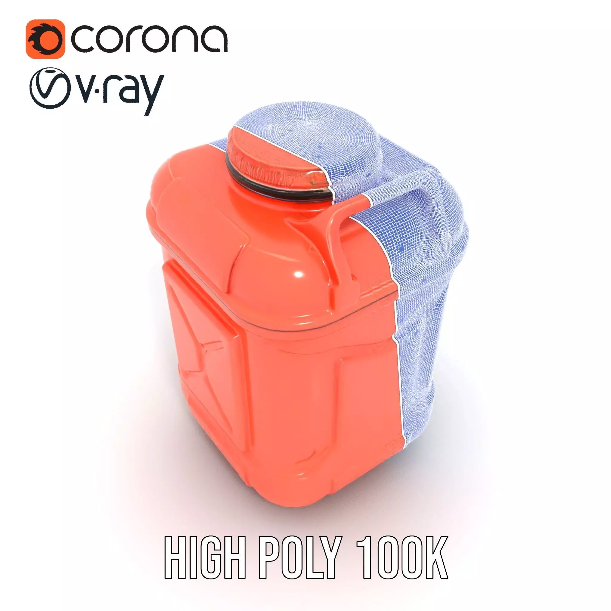 Coral Fuel Canister model pack Low-poly 3D model_31