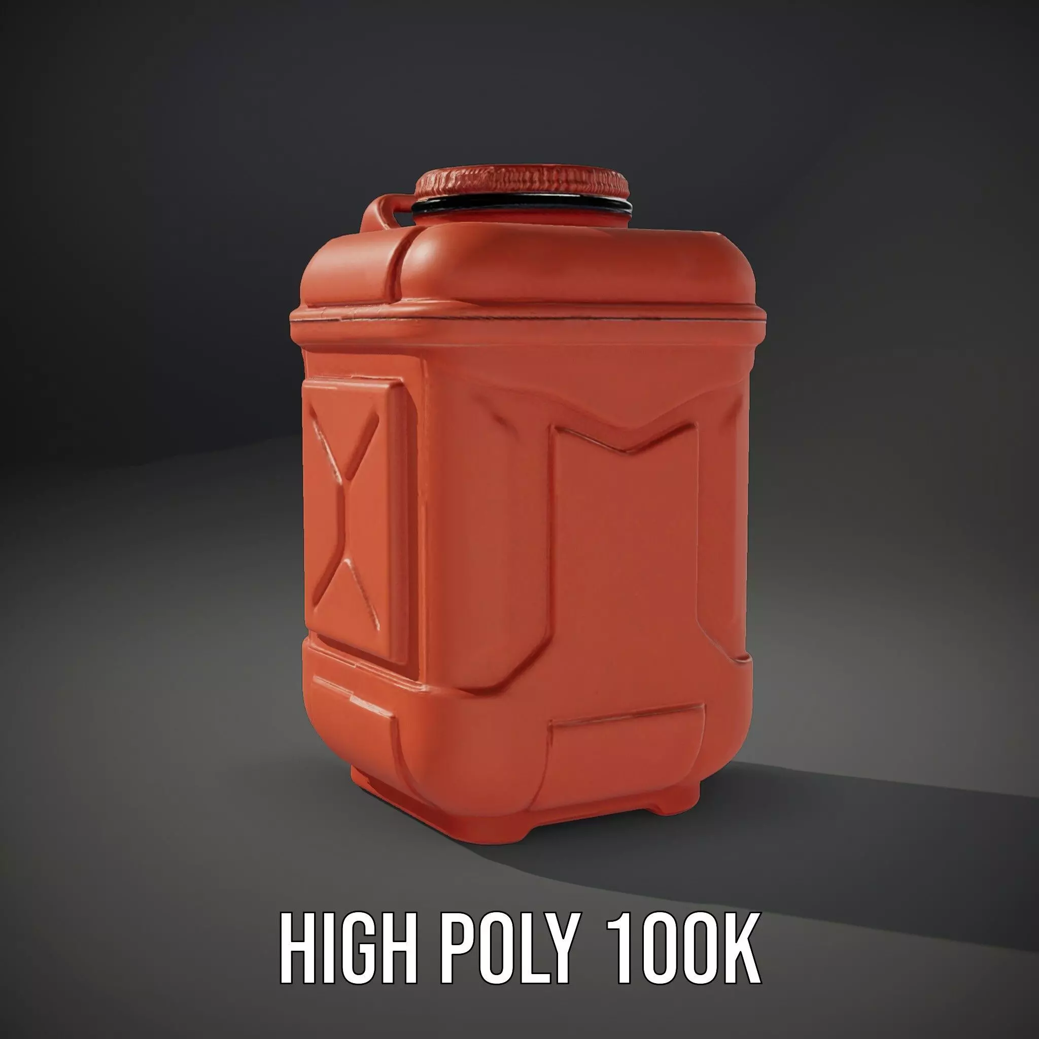 Coral Fuel Canister model pack Low-poly 3D model_10