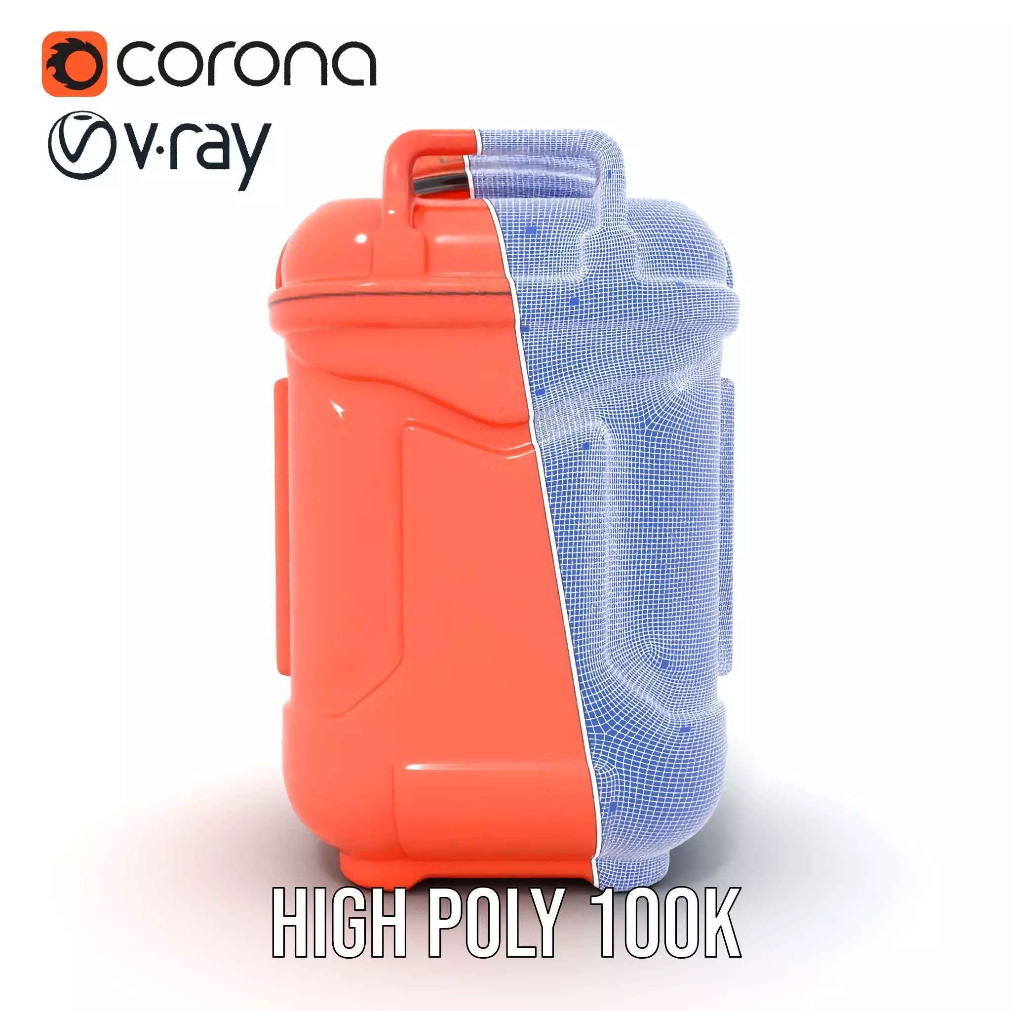 Coral Fuel Canister model pack Low-poly 3D model_26