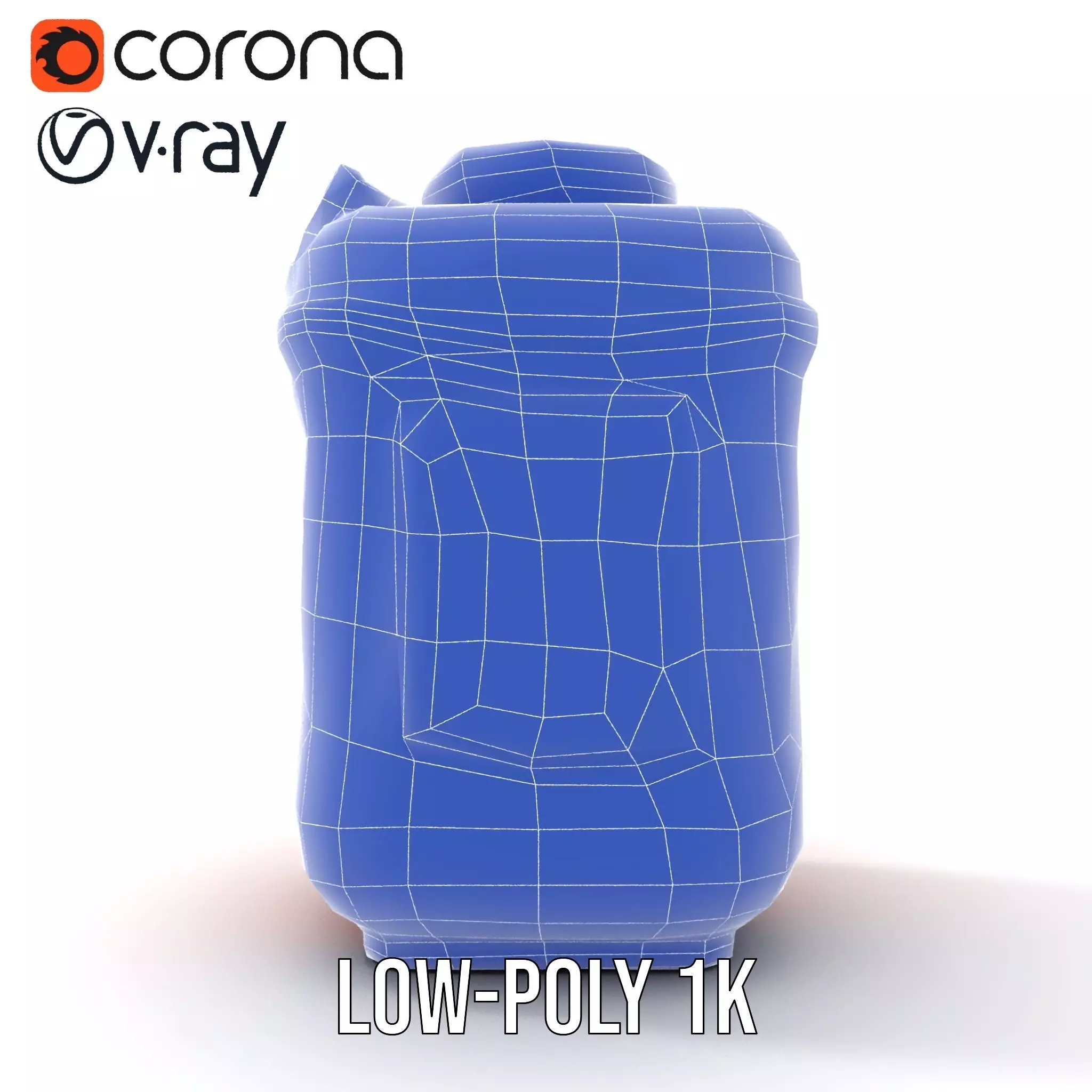 Coral Fuel Canister model pack Low-poly 3D model_19