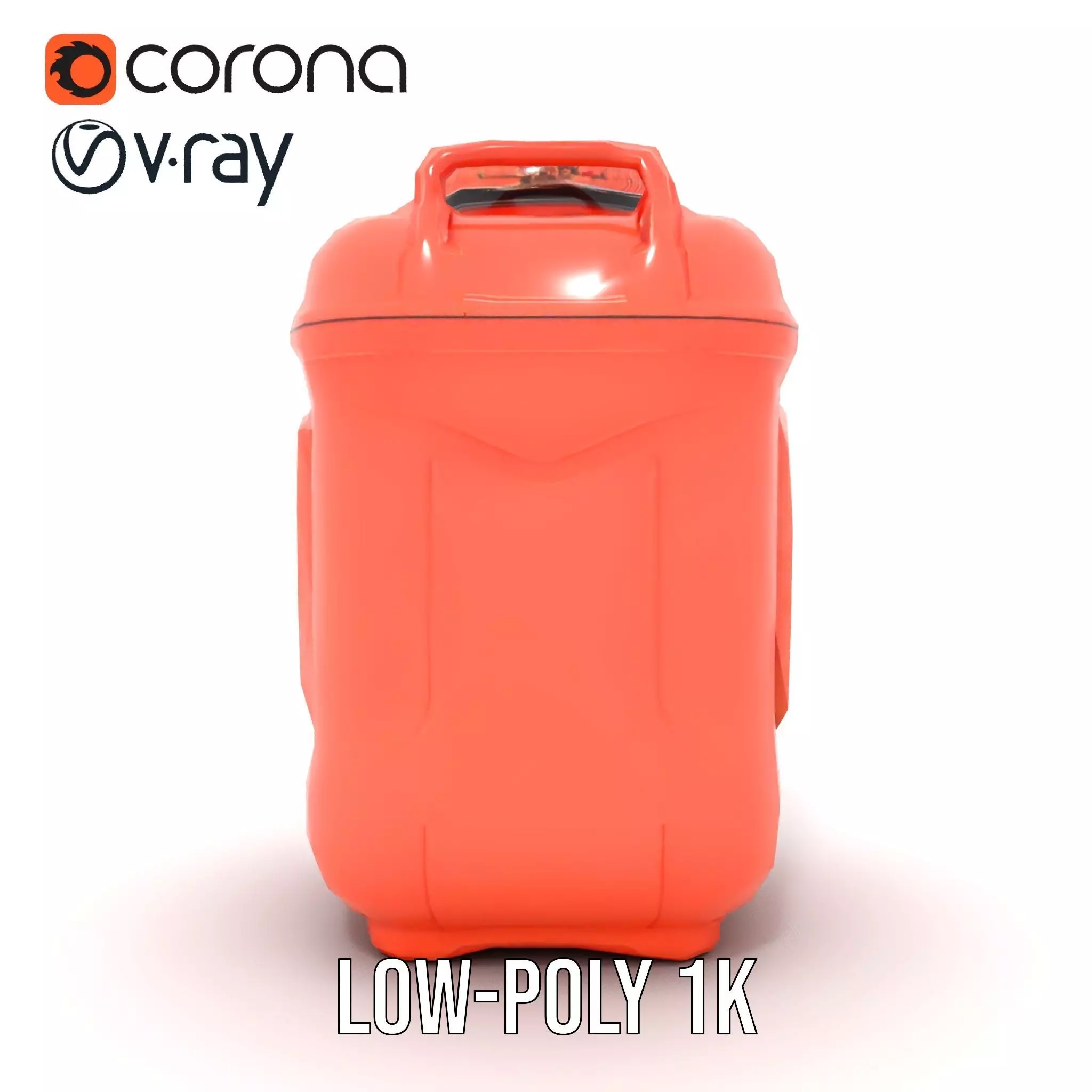 Coral Fuel Canister model pack Low-poly 3D model_7