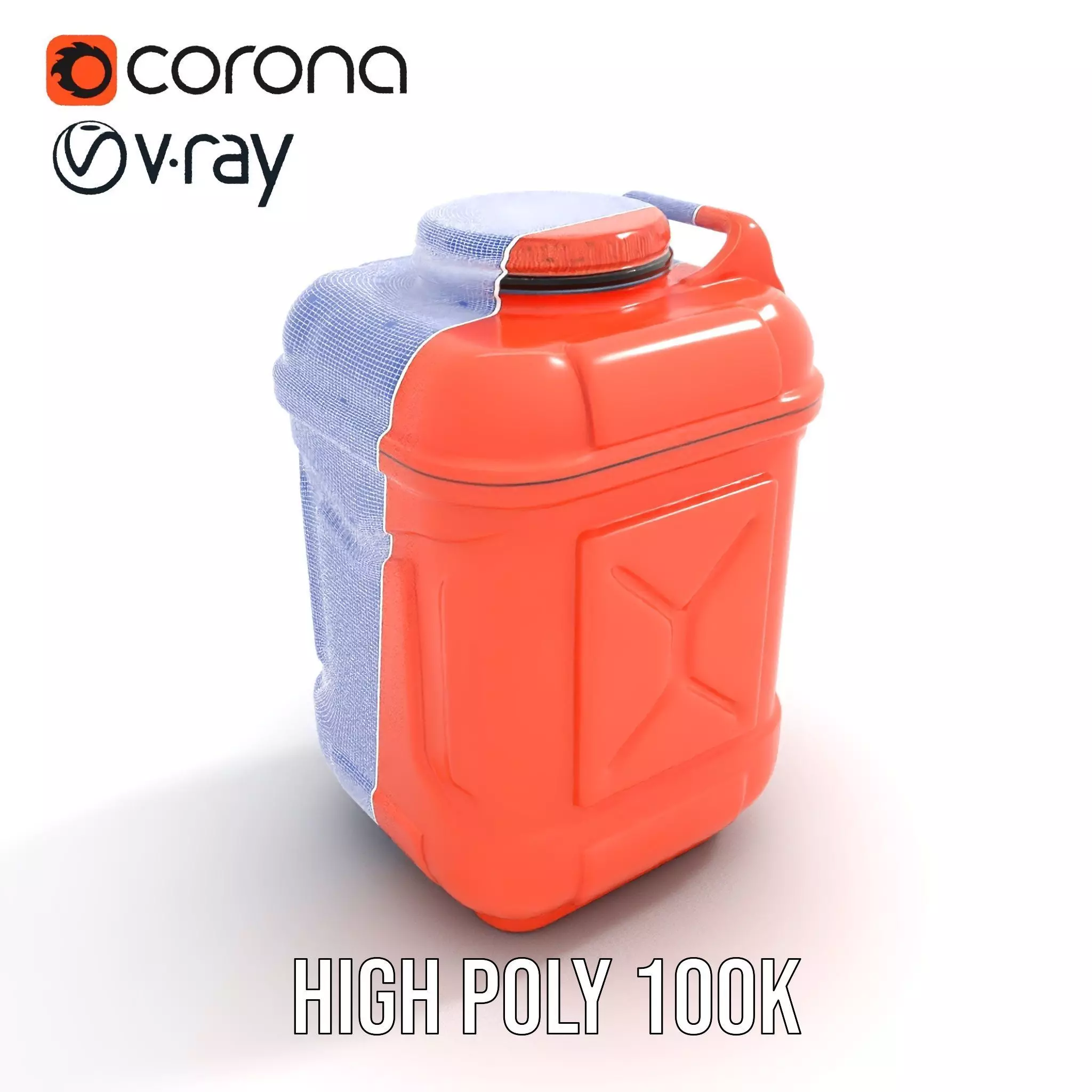 Coral Fuel Canister model pack Low-poly 3D model_33