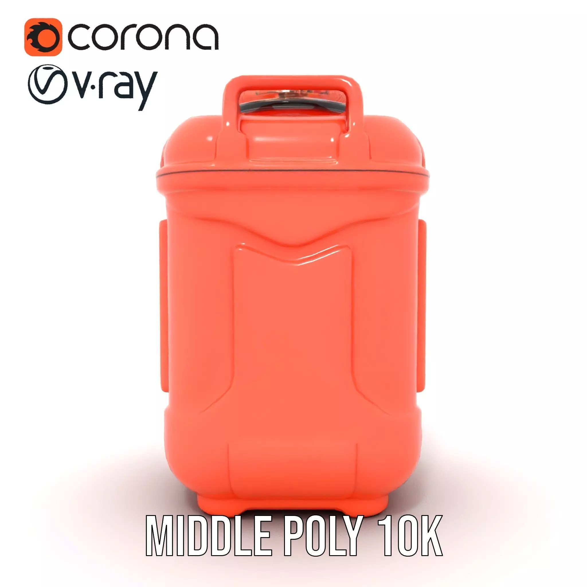 Coral Fuel Canister model pack Low-poly 3D model_16