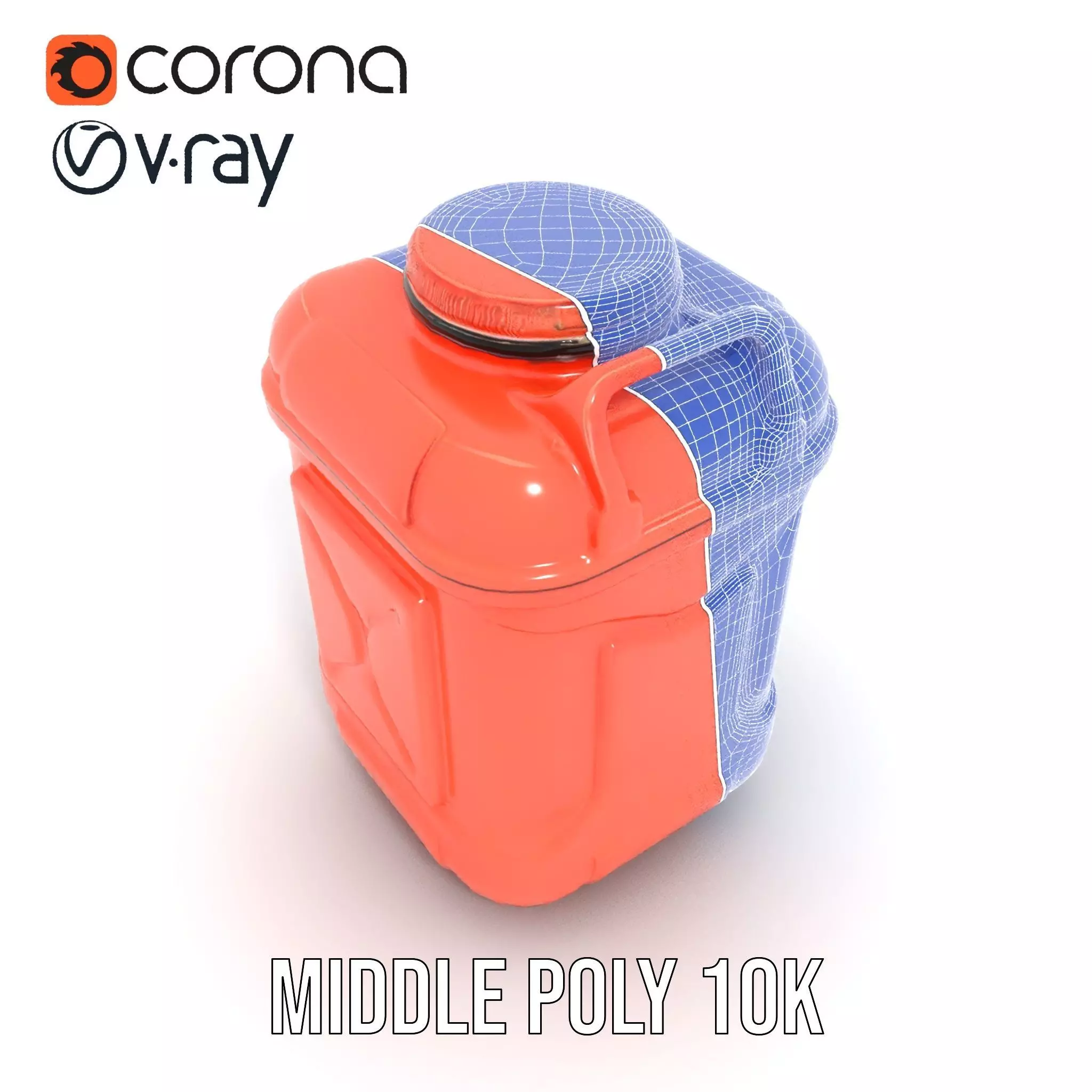 Coral Fuel Canister model pack Low-poly 3D model_29