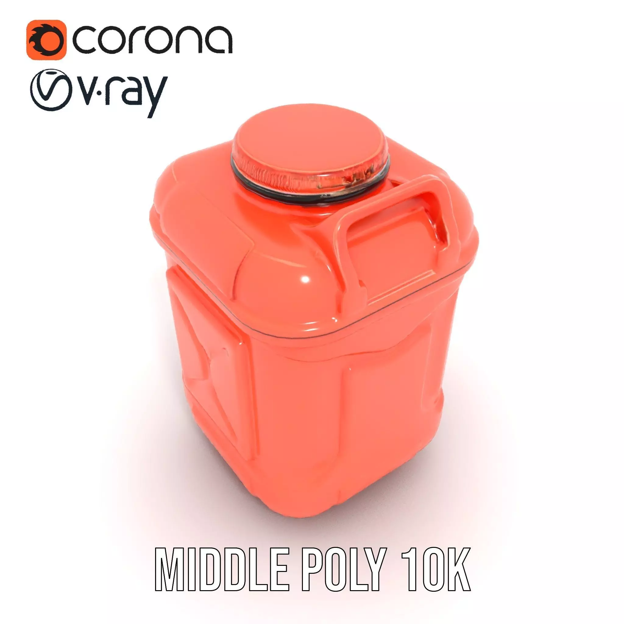 Coral Fuel Canister model pack Low-poly 3D model_11