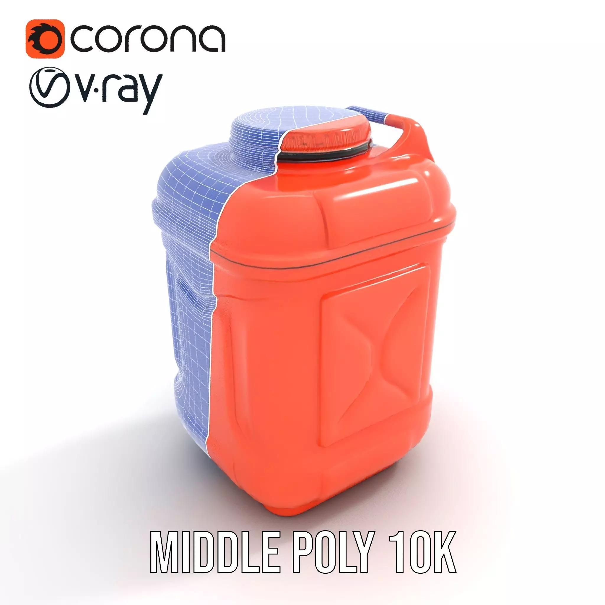 Coral Fuel Canister model pack Low-poly 3D model_21