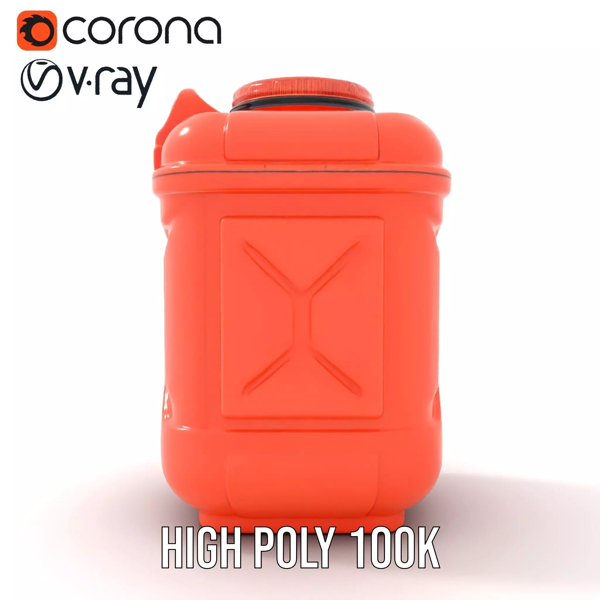 Coral Fuel Canister model pack Low-poly 3D model_23