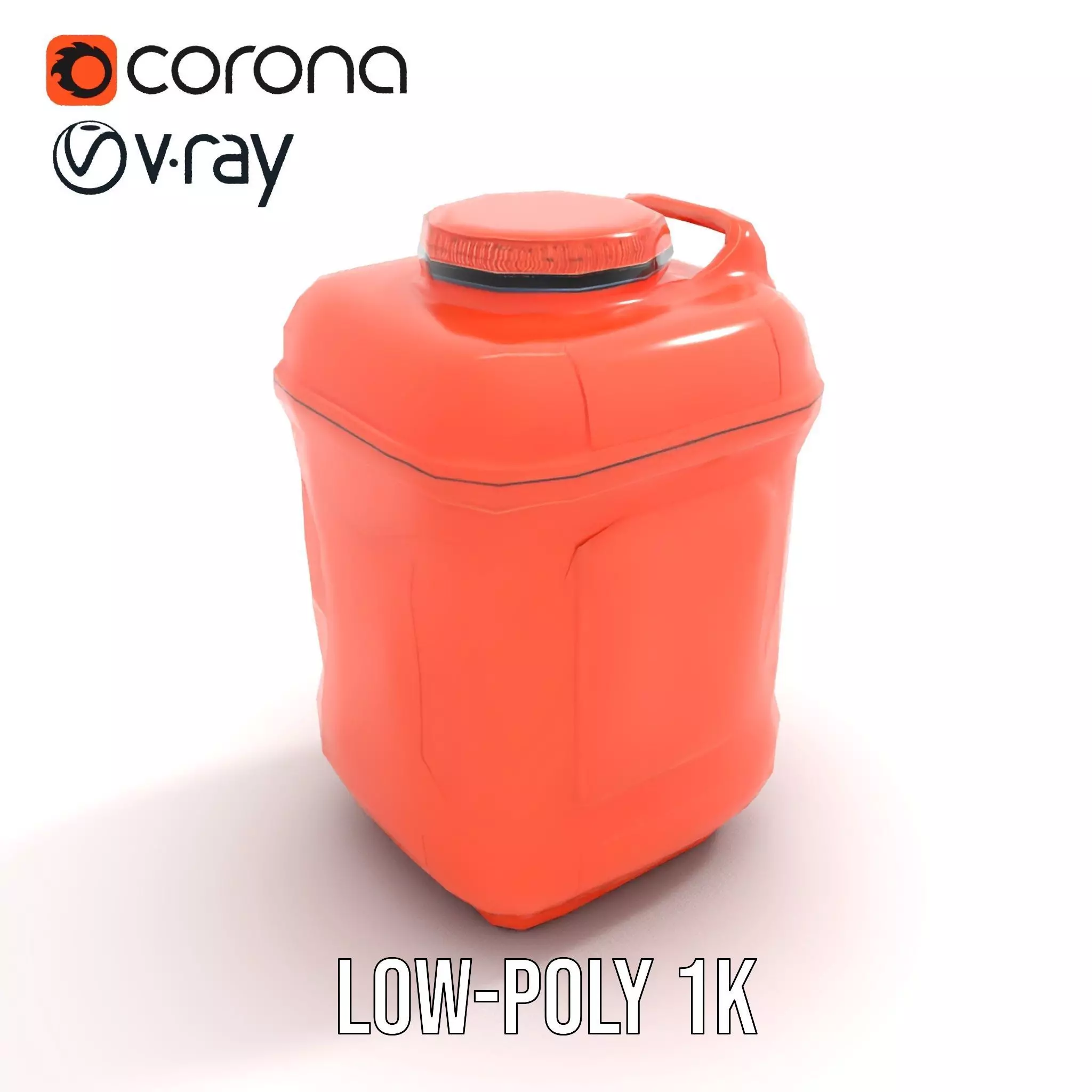 Coral Fuel Canister model pack Low-poly 3D model_17