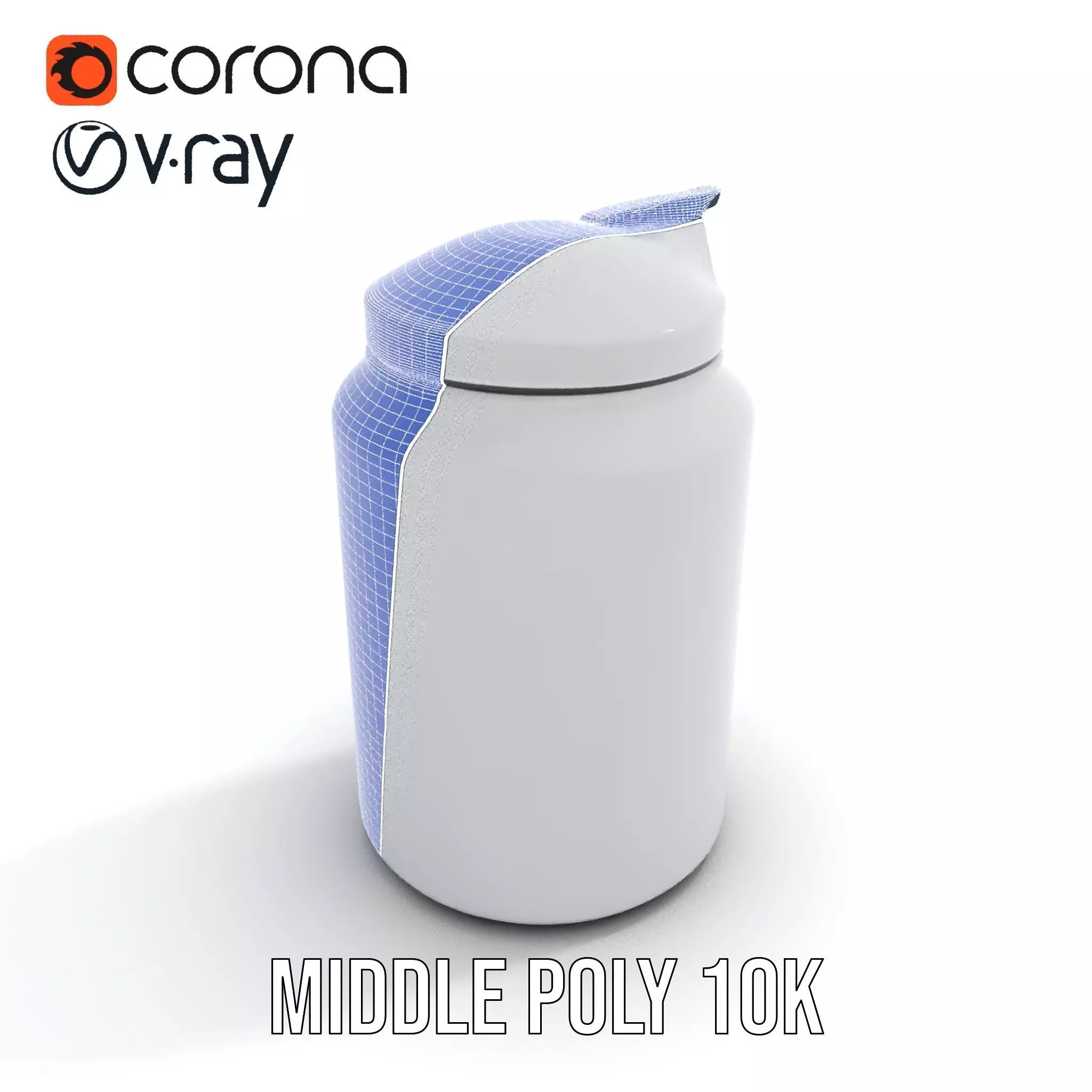 Sleek Steel Bottle model pack Low-poly 3D model_20