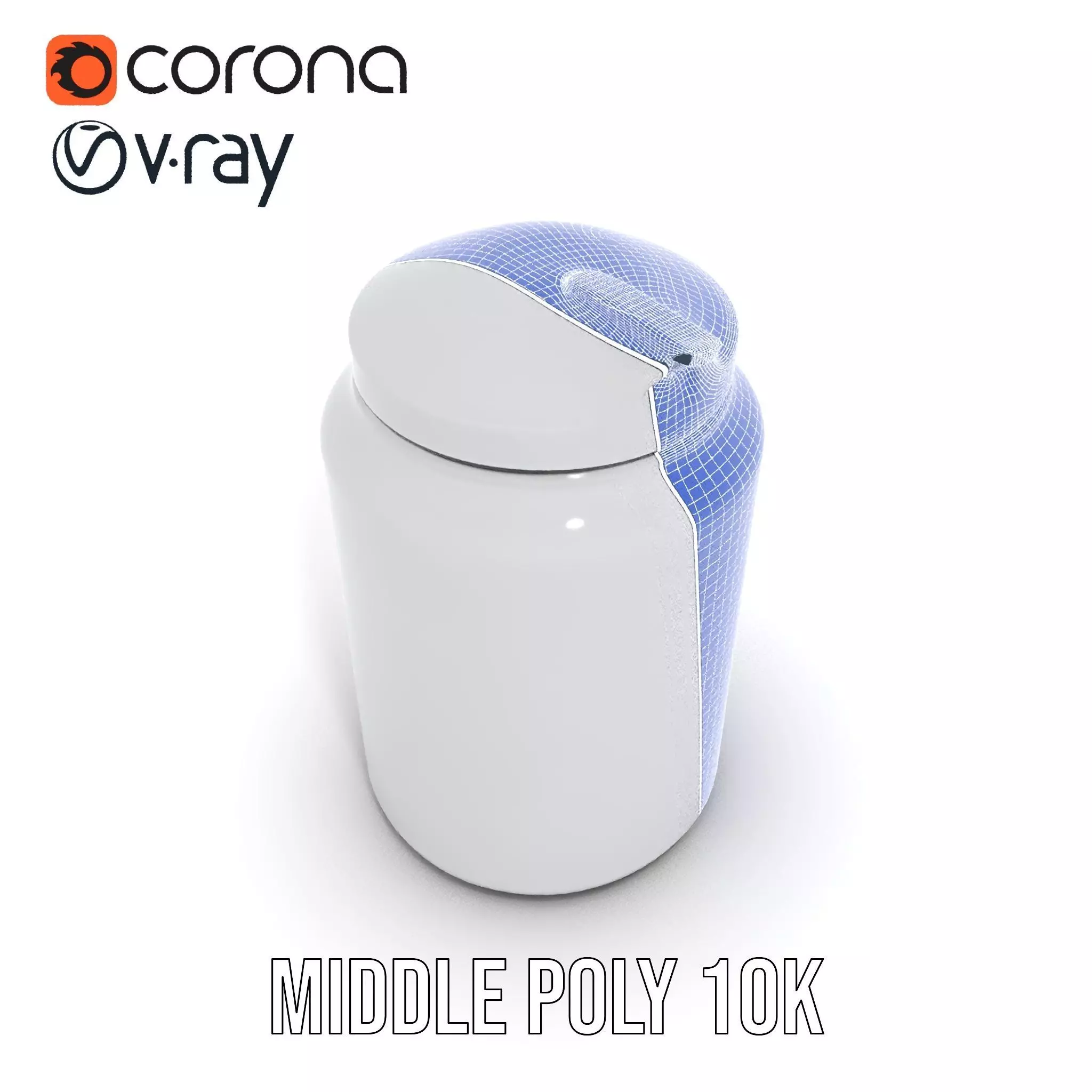 Sleek Steel Bottle model pack Low-poly 3D model_29