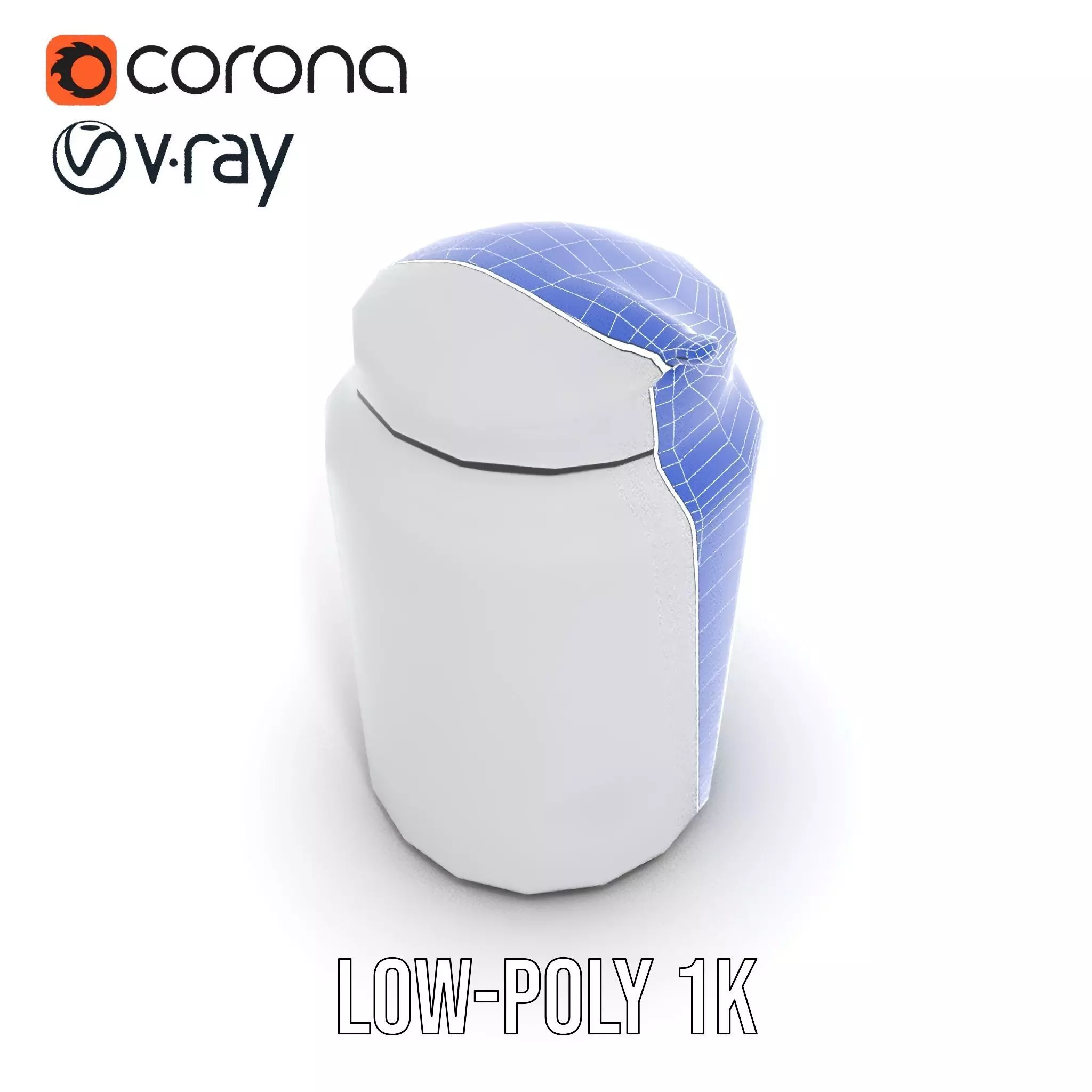 Sleek Steel Bottle model pack Low-poly 3D model_12