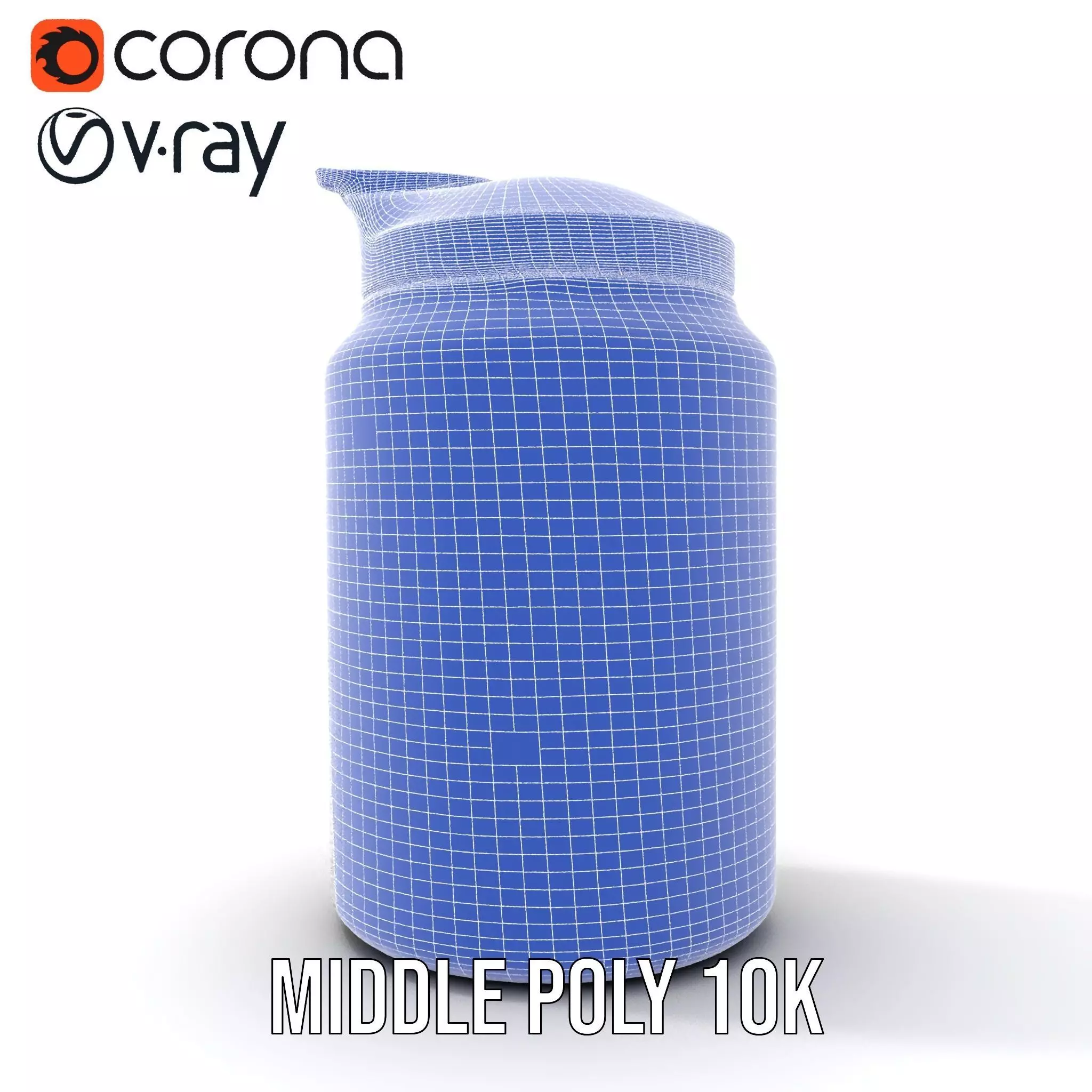 Sleek Steel Bottle model pack Low-poly 3D model_26