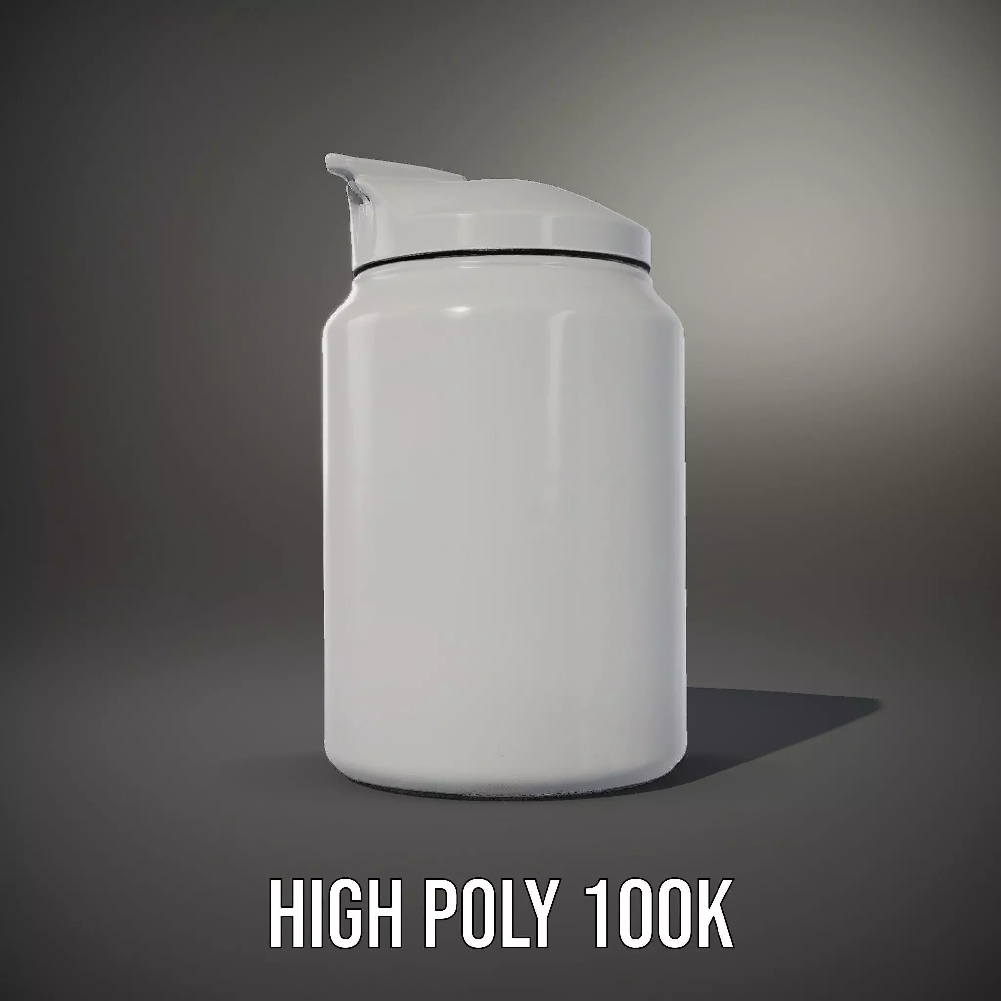 Sleek Steel Bottle model pack Low-poly 3D model_10