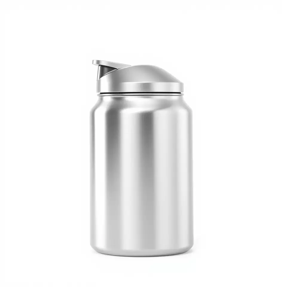 Sleek Steel Bottle model pack Low-poly 3D model_2