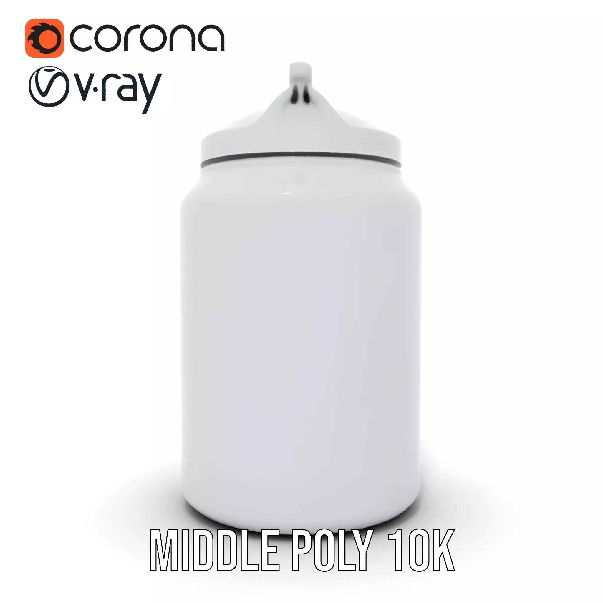 Sleek Steel Bottle model pack Low-poly 3D model_11