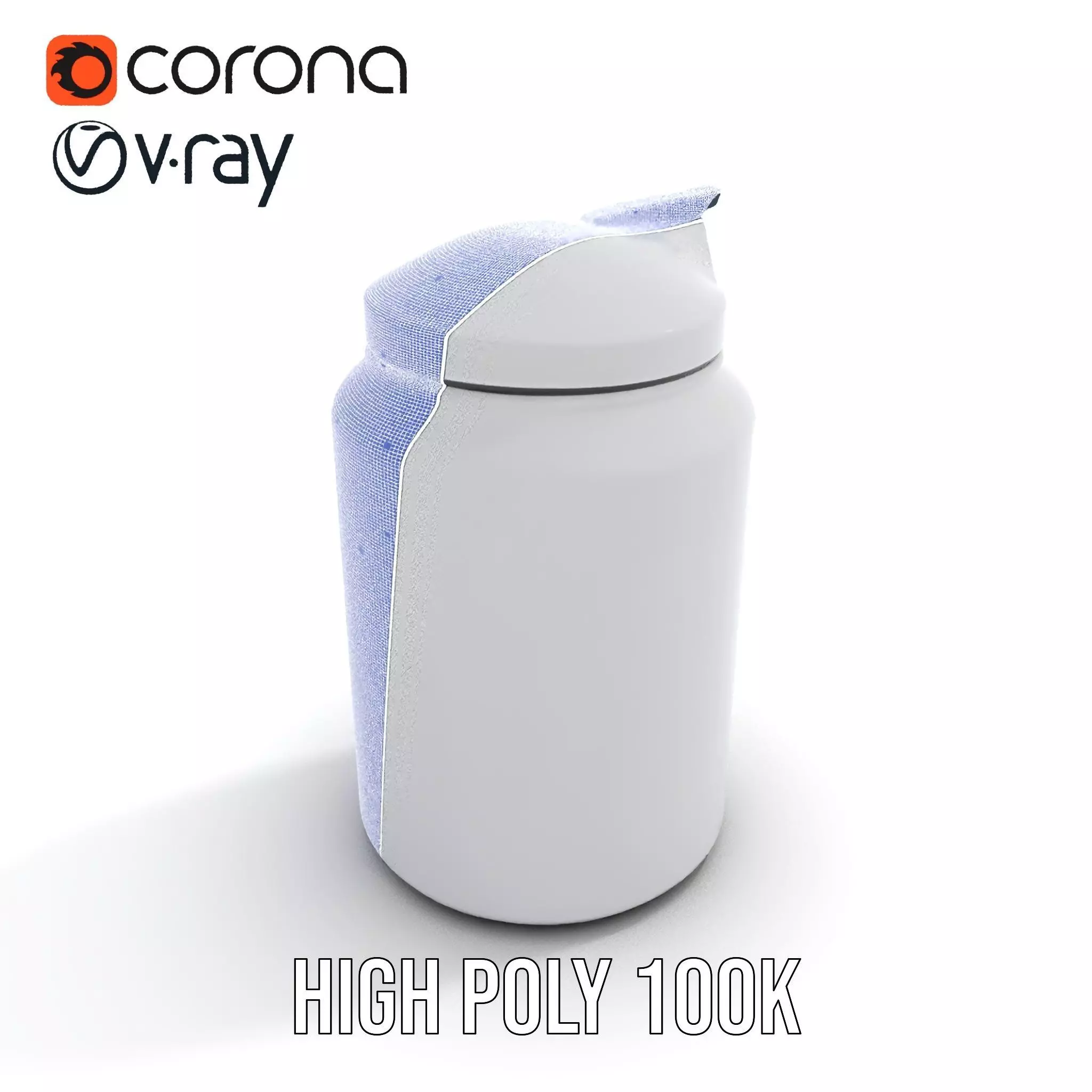 Sleek Steel Bottle model pack Low-poly 3D model_28