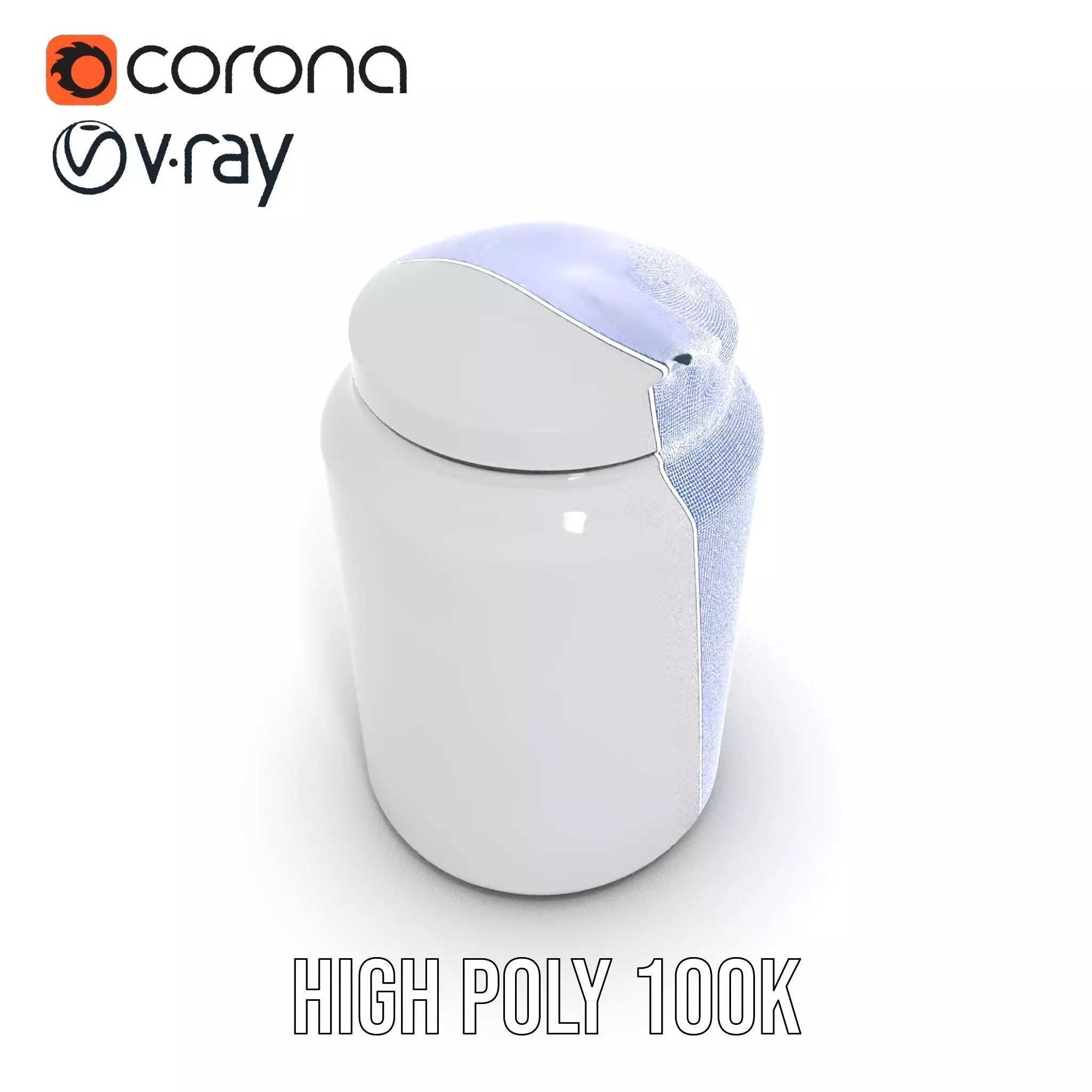 Sleek Steel Bottle model pack Low-poly 3D model_25