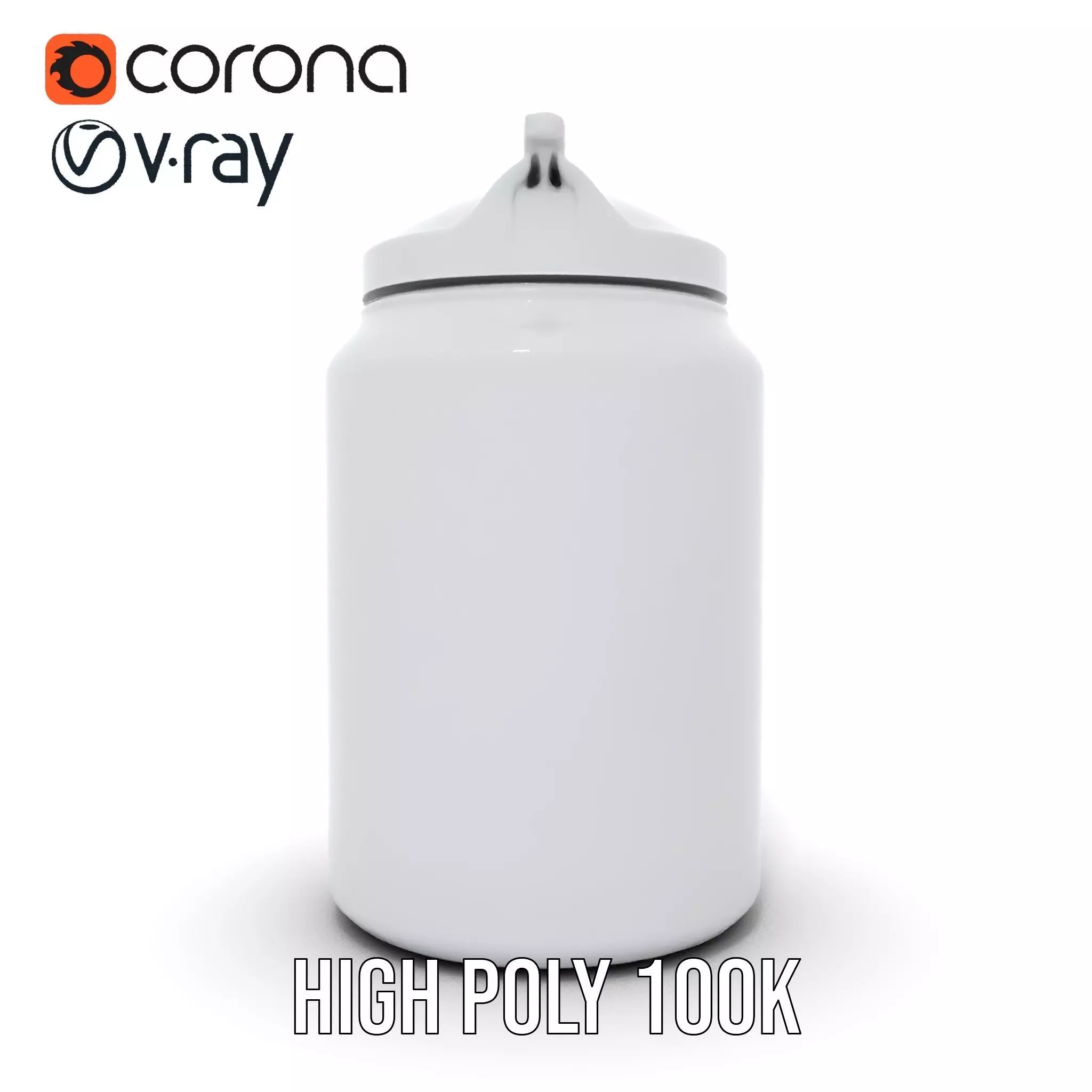 Sleek Steel Bottle model pack Low-poly 3D model_32