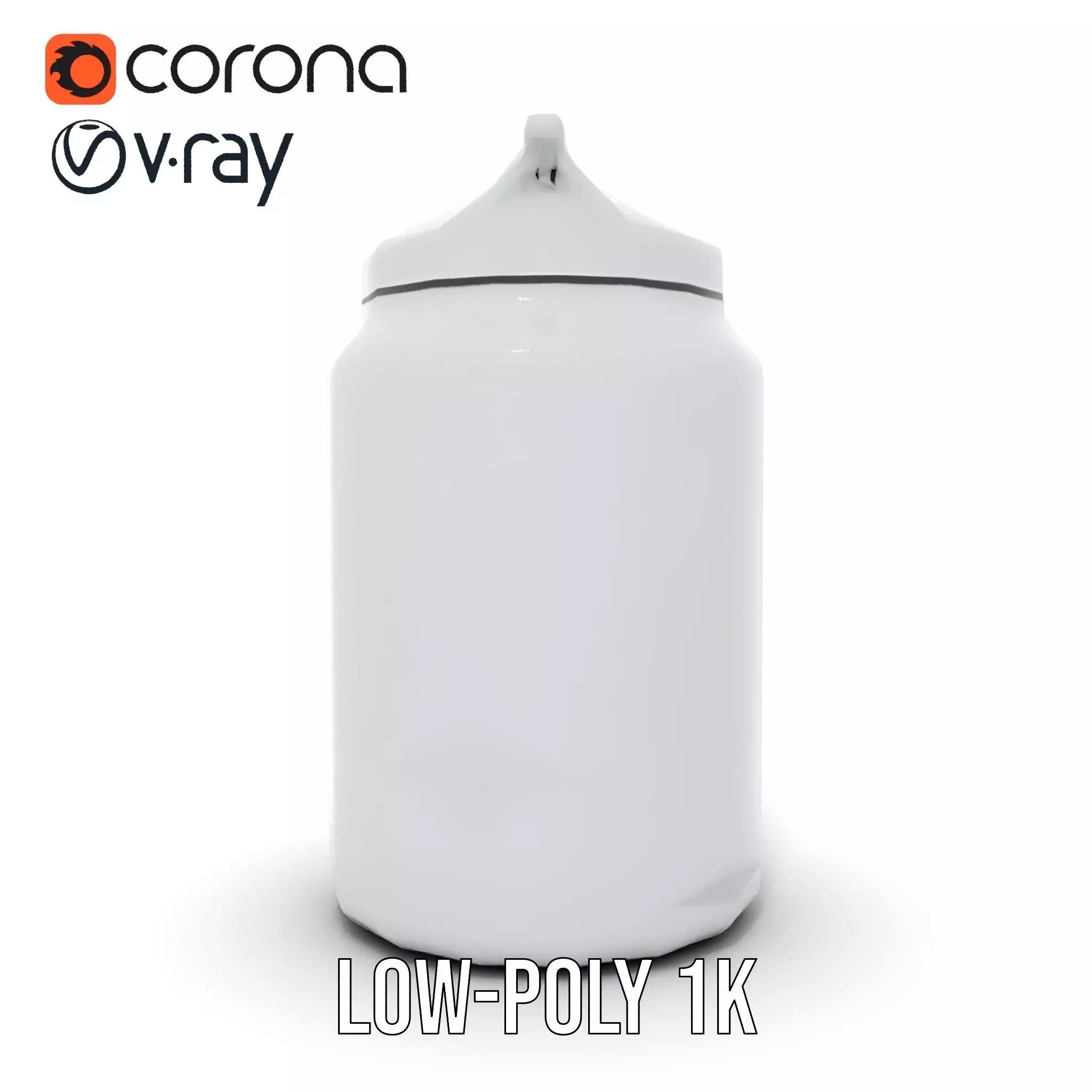 Sleek Steel Bottle model pack Low-poly 3D model_24