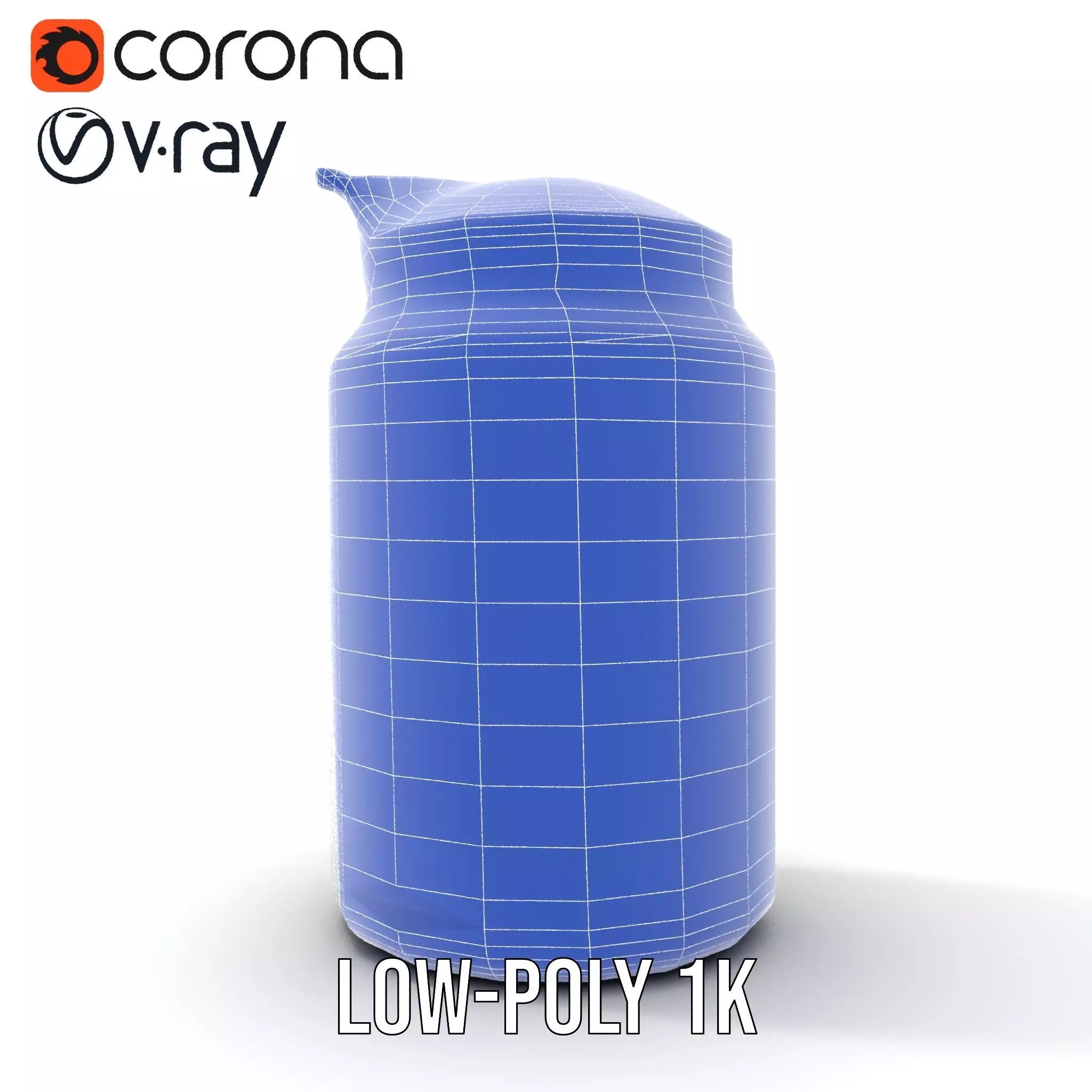 Sleek Steel Bottle model pack Low-poly 3D model_16