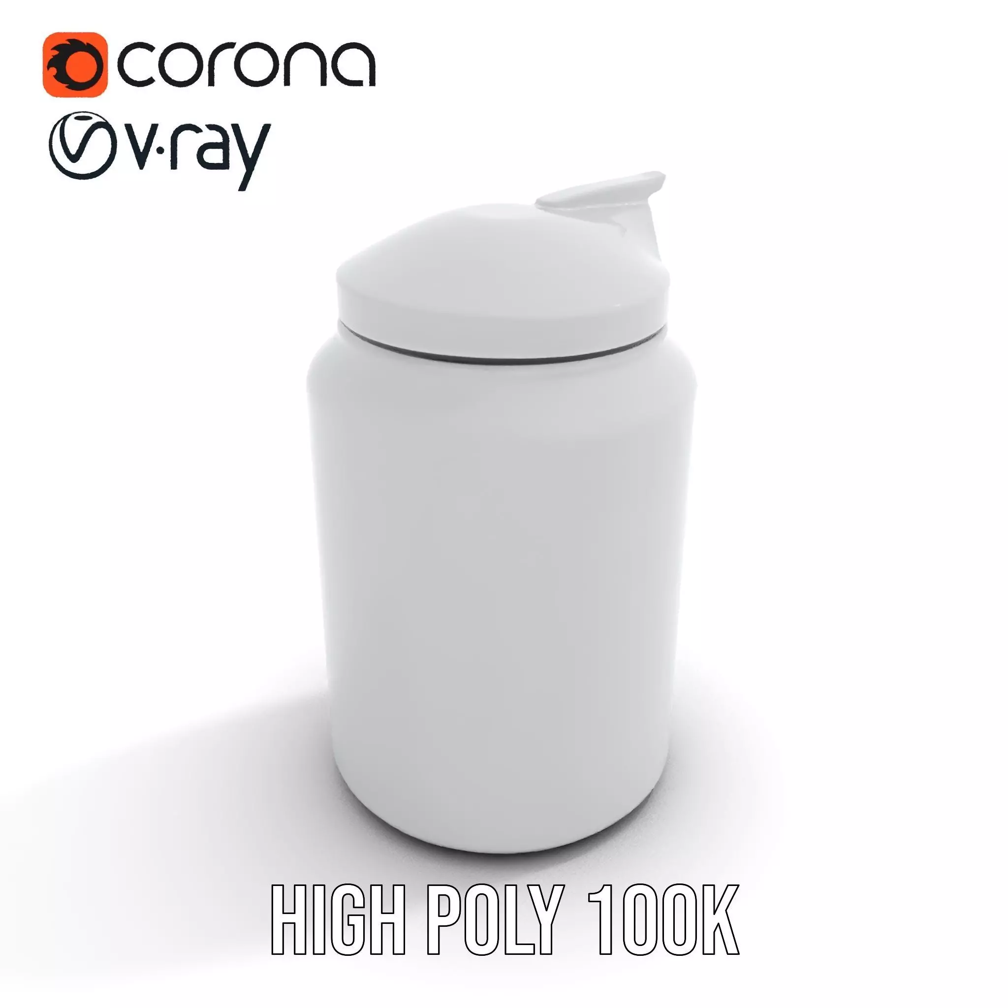 Sleek Steel Bottle model pack Low-poly 3D model_22