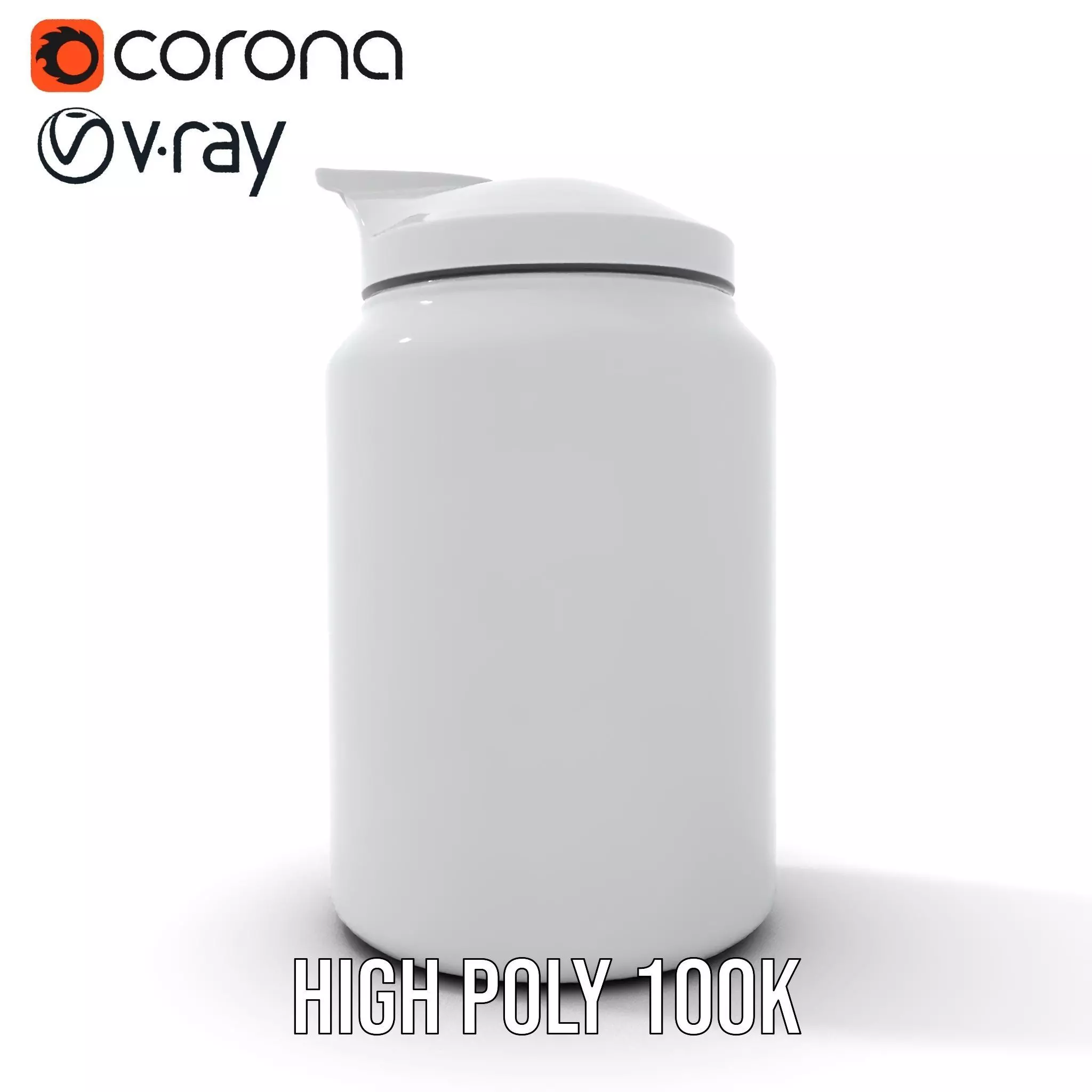 Sleek Steel Bottle model pack Low-poly 3D model_31