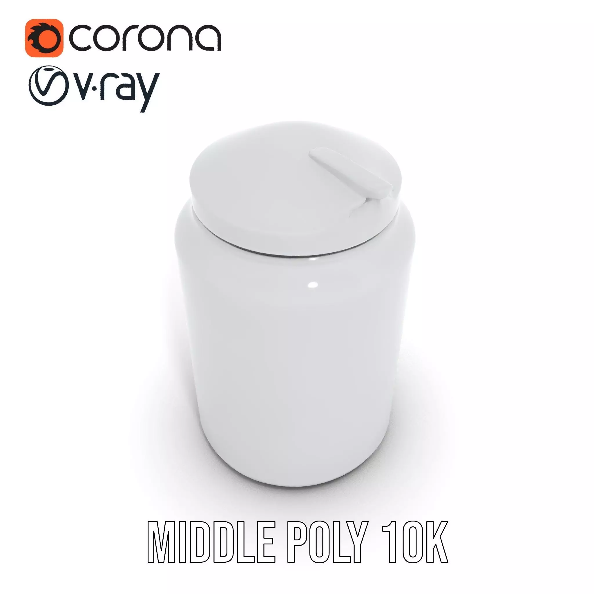 Sleek Steel Bottle model pack Low-poly 3D model_6