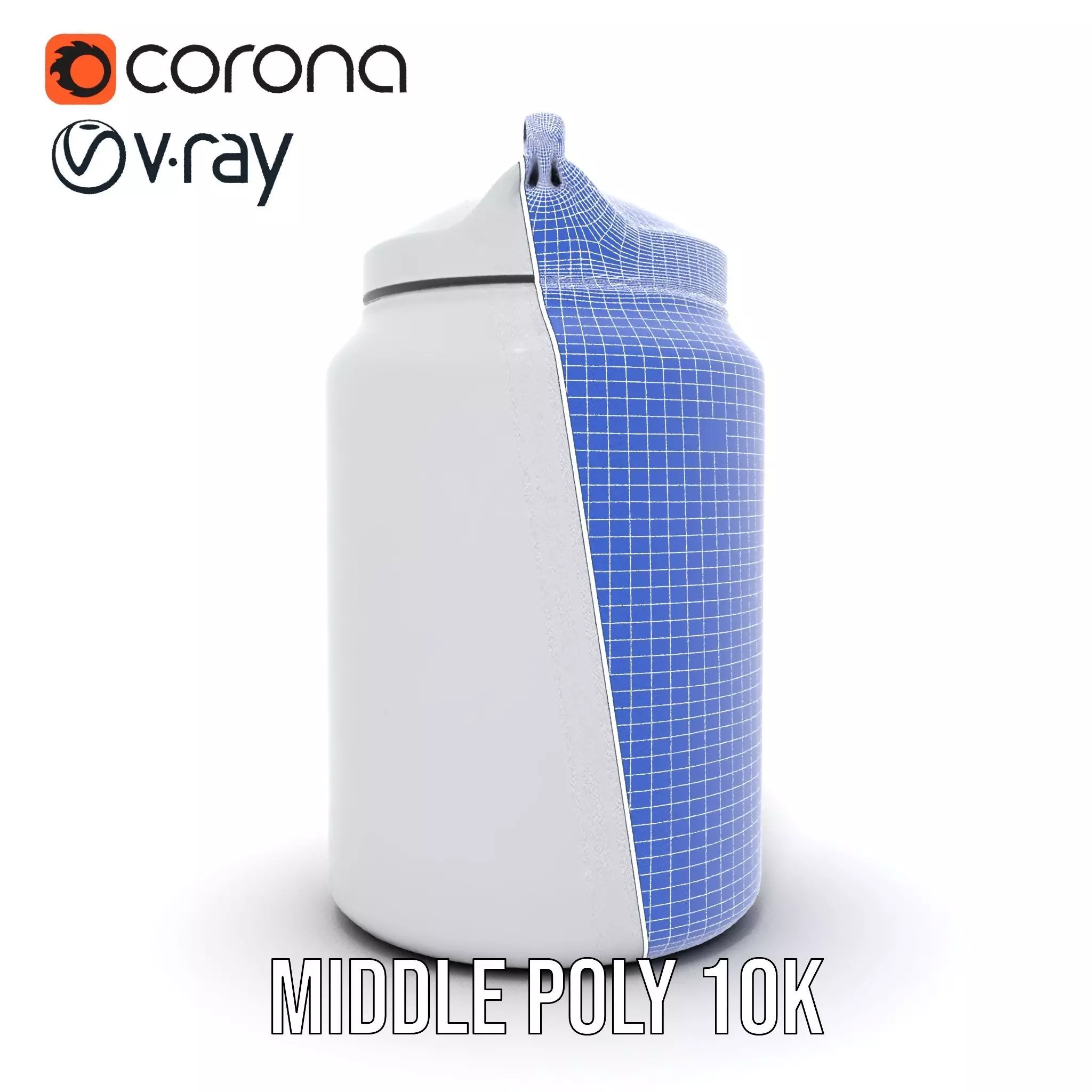 Sleek Steel Bottle model pack Low-poly 3D model_23