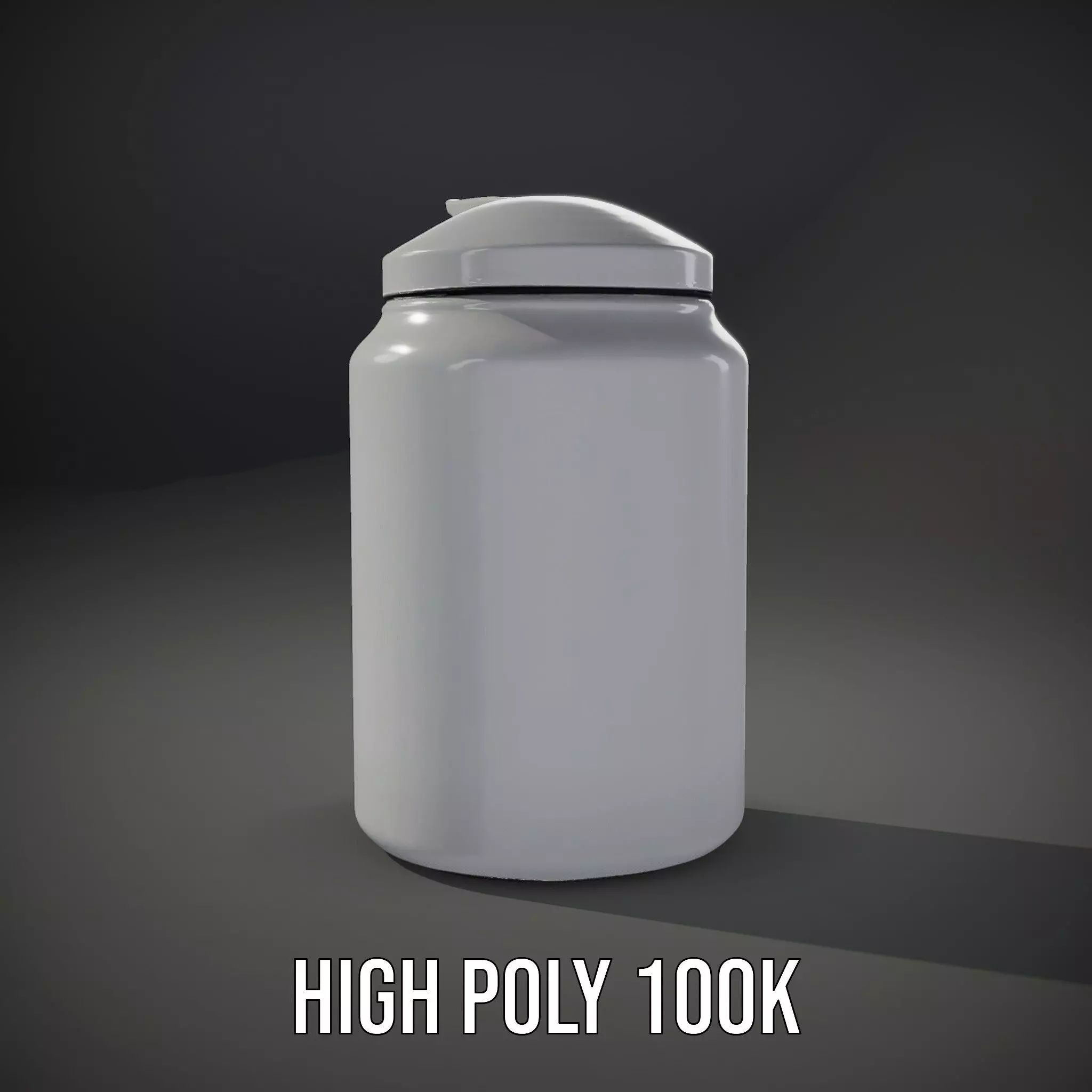 Sleek Steel Bottle model pack Low-poly 3D model_8
