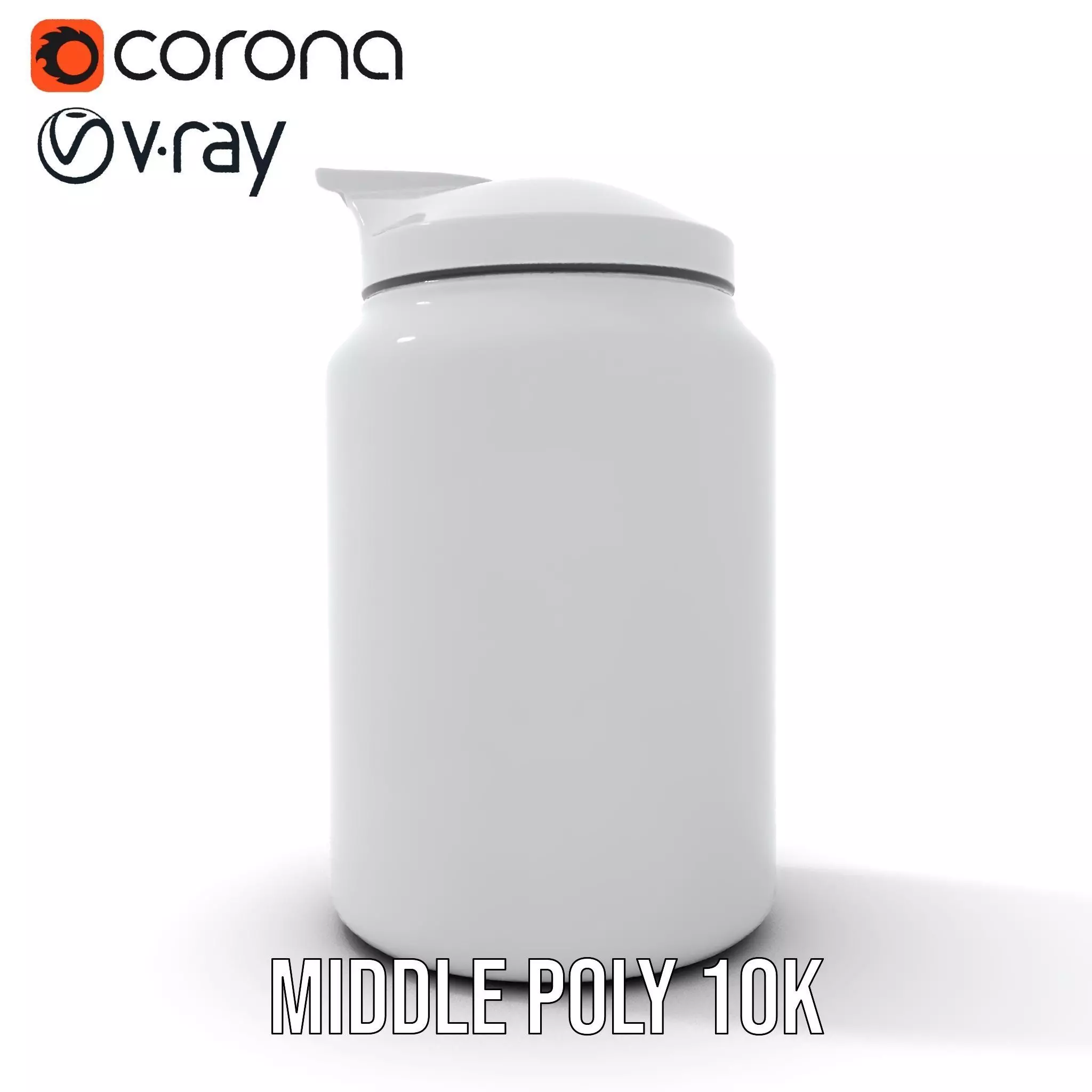 Sleek Steel Bottle model pack Low-poly 3D model_15