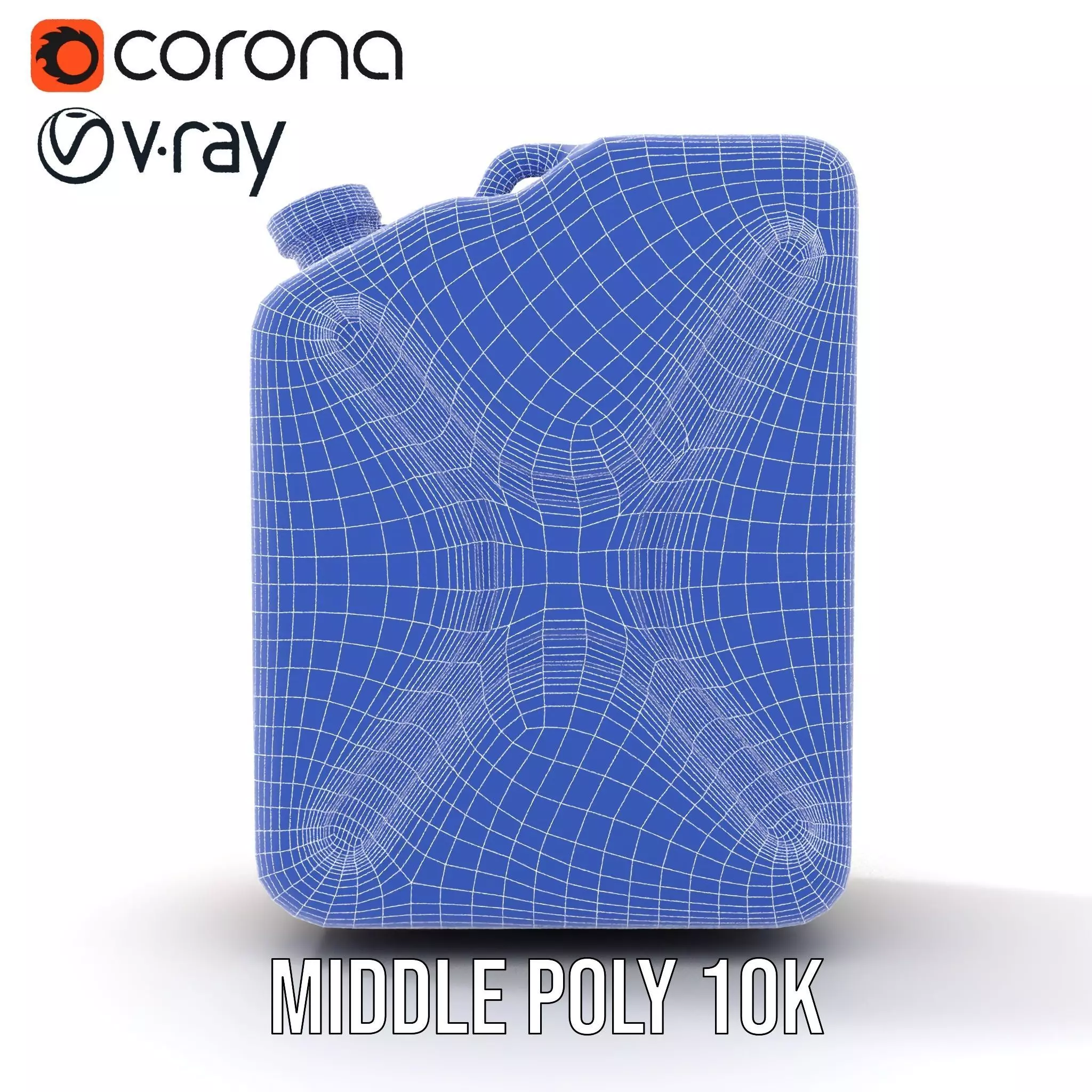 Vintage Bronze Jerry Can model pack Low-poly 3D model_23