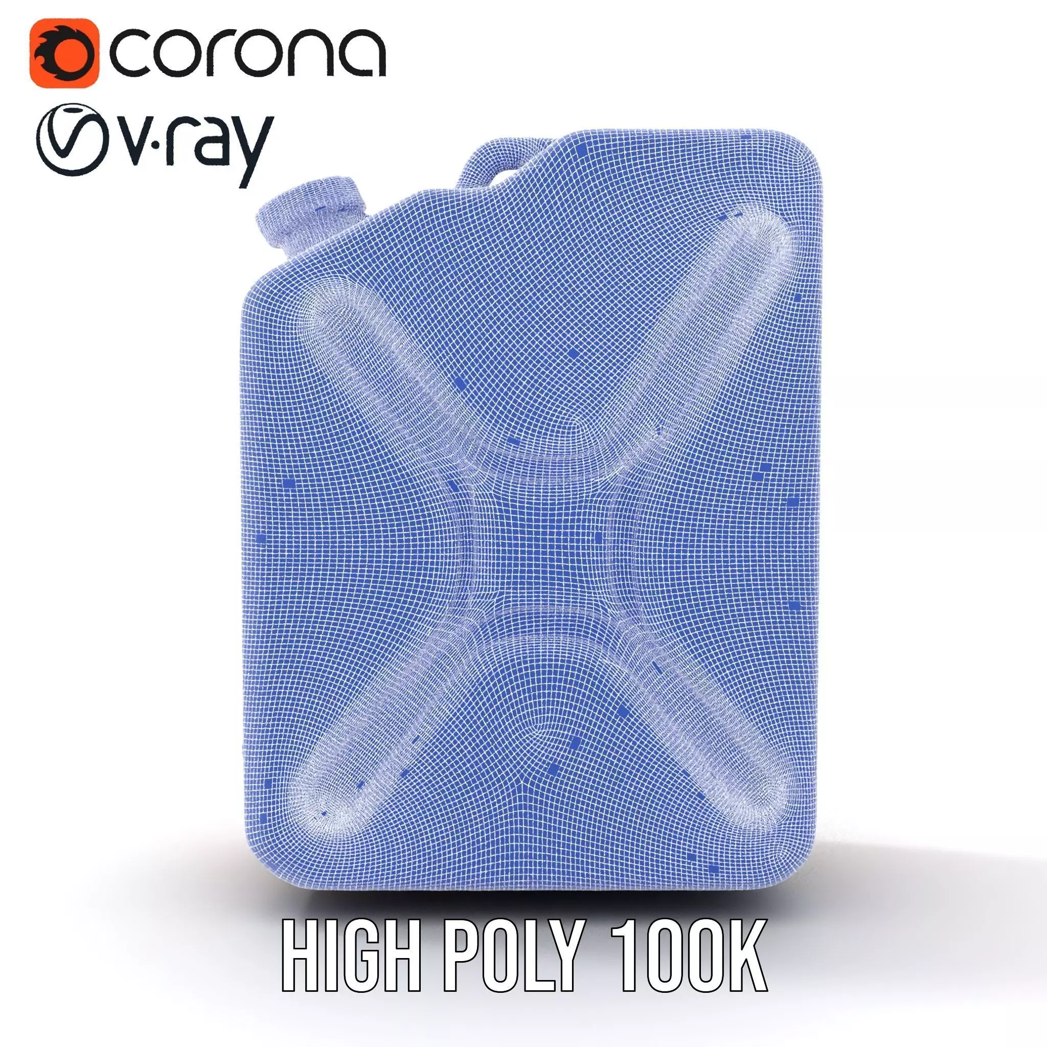 Vintage Bronze Jerry Can model pack Low-poly 3D model_34