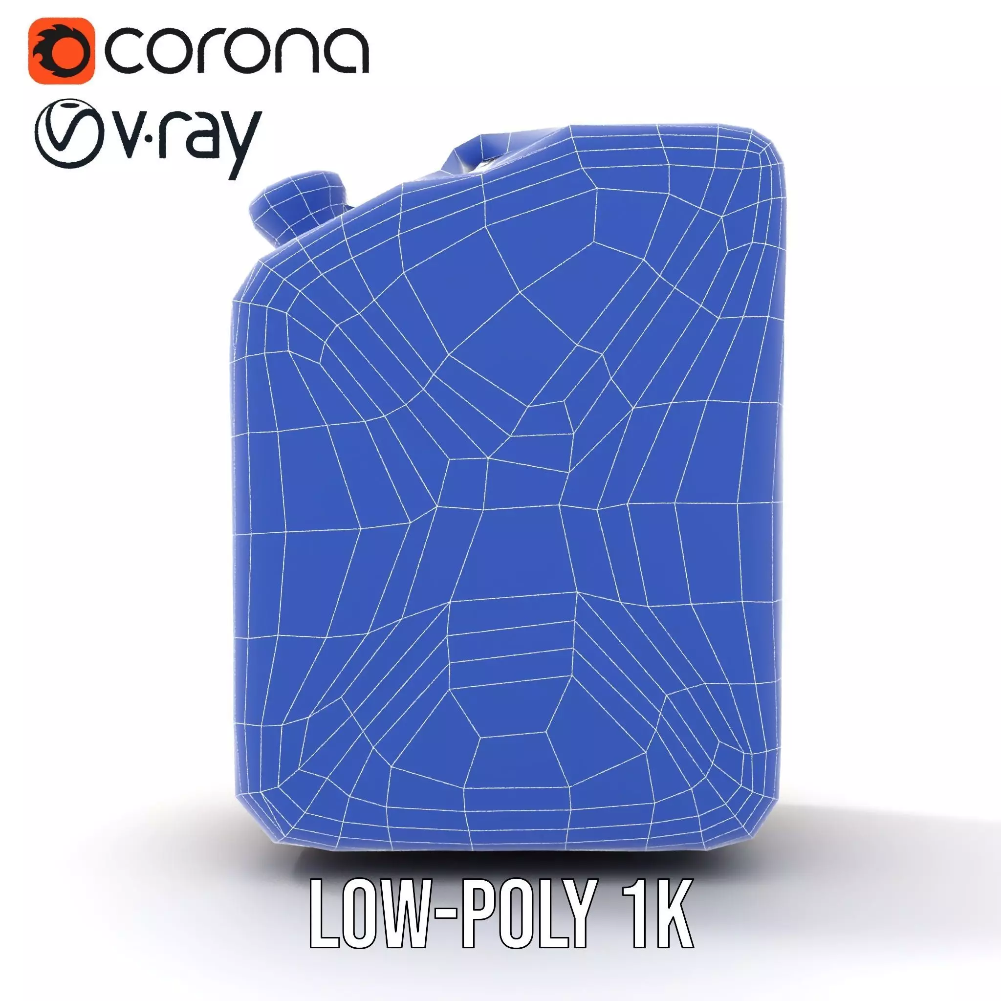 Vintage Bronze Jerry Can model pack Low-poly 3D model_27