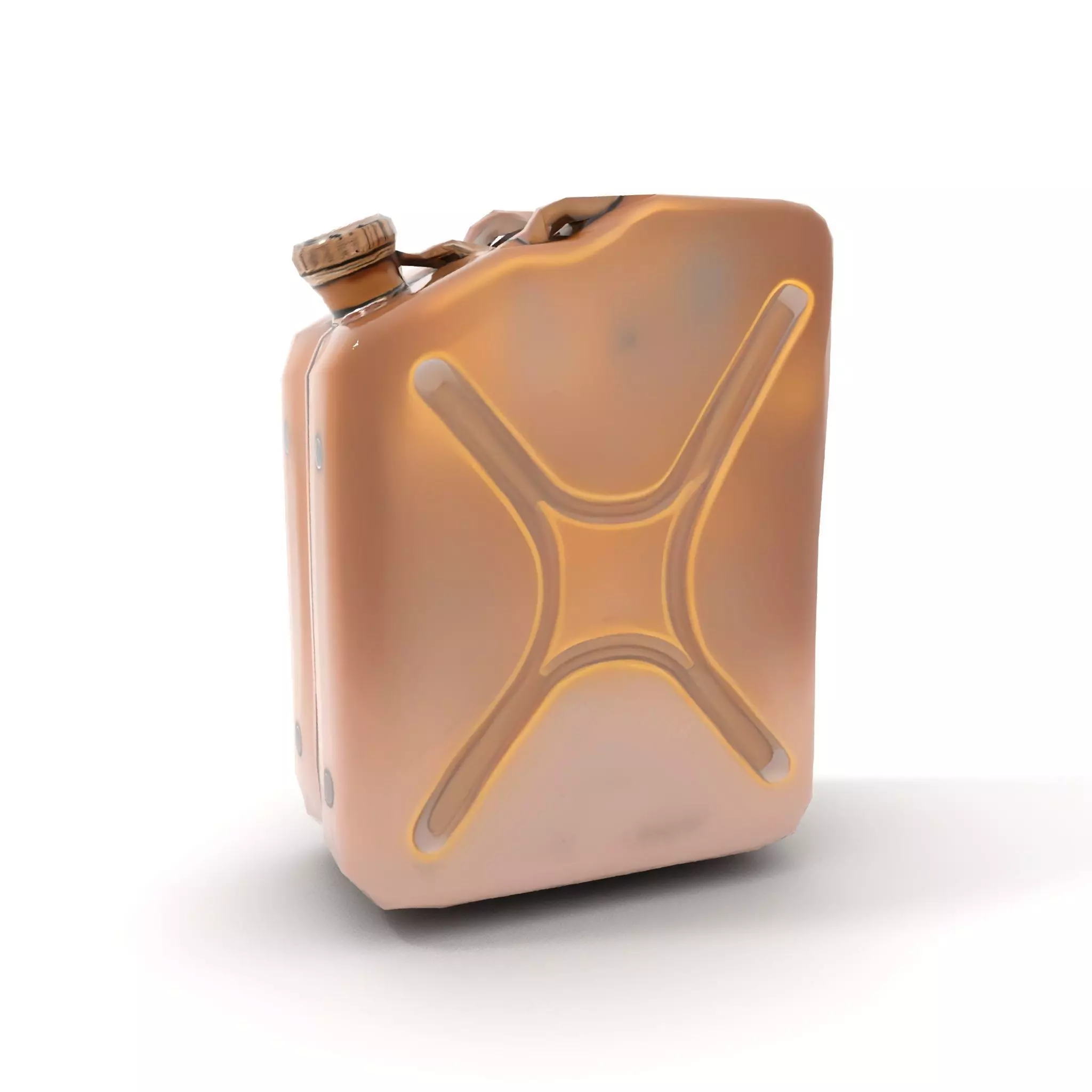 Vintage Bronze Jerry Can model pack Low-poly 3D model_12
