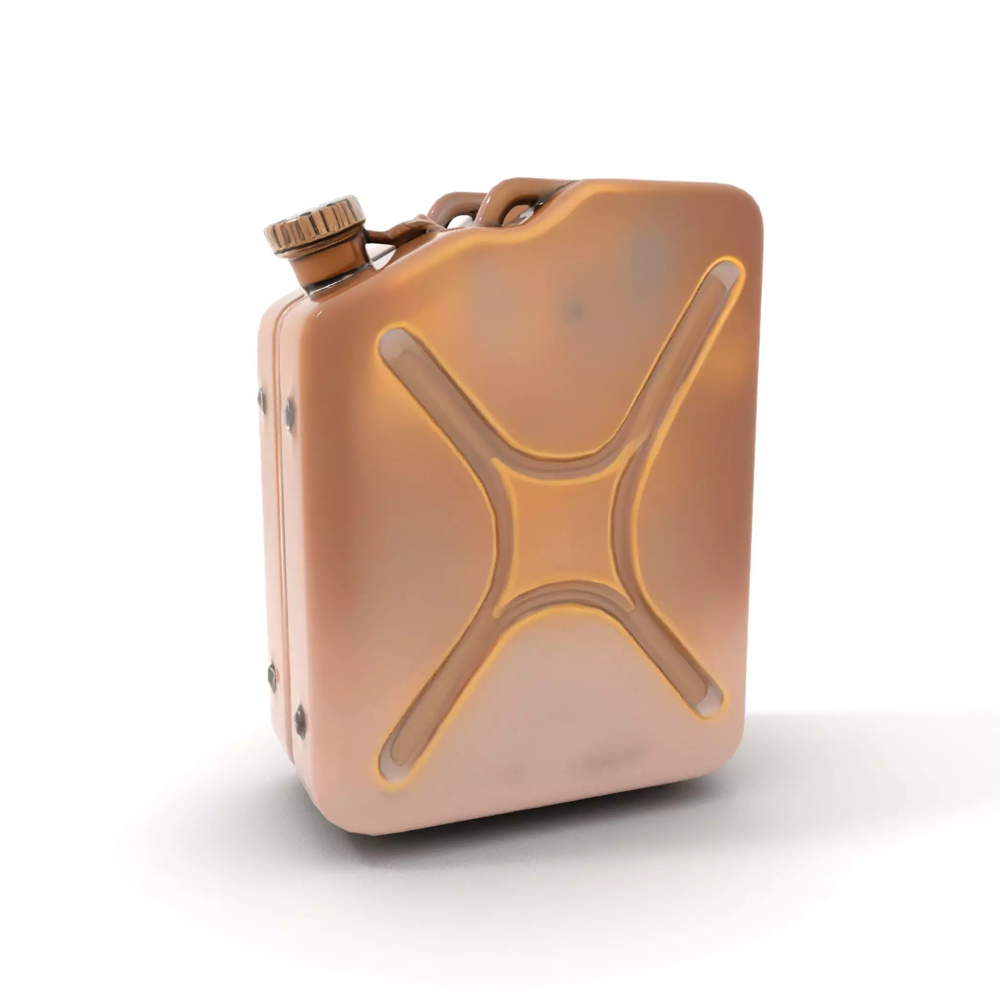 Vintage Bronze Jerry Can model pack Low-poly 3D model_5
