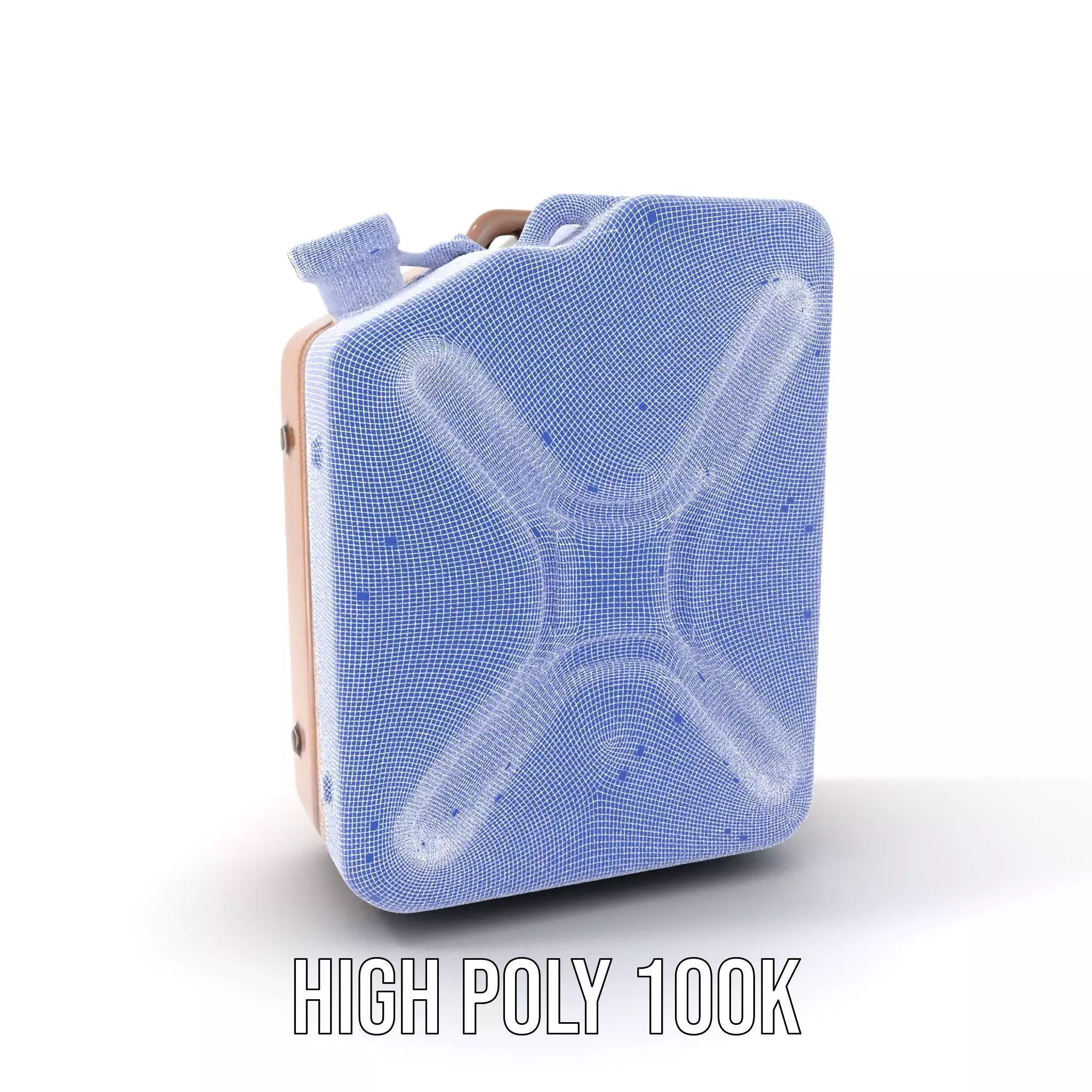 Vintage Bronze Jerry Can model pack Low-poly 3D model_4