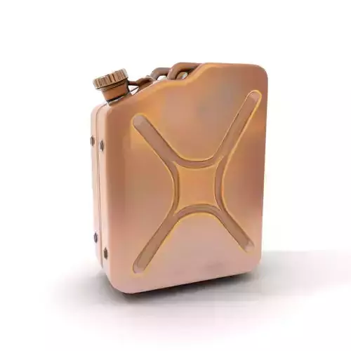Vintage Bronze Jerry Can model pack Low-poly 3D model