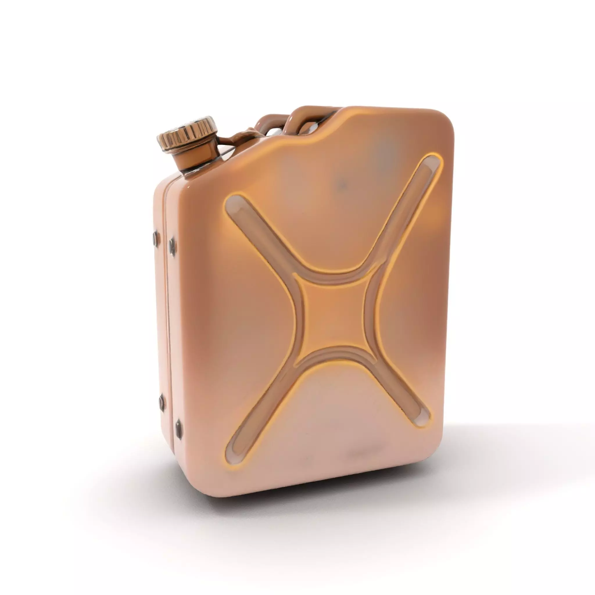 Vintage Bronze Jerry Can model pack Low-poly 3D model_0