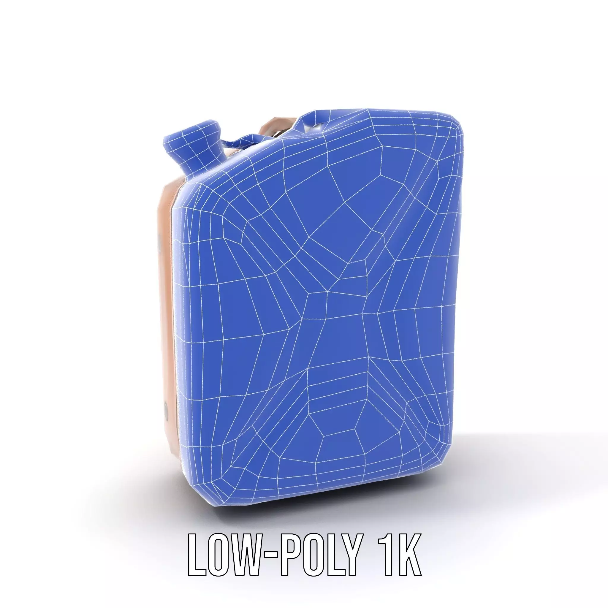 Vintage Bronze Jerry Can model pack Low-poly 3D model_17
