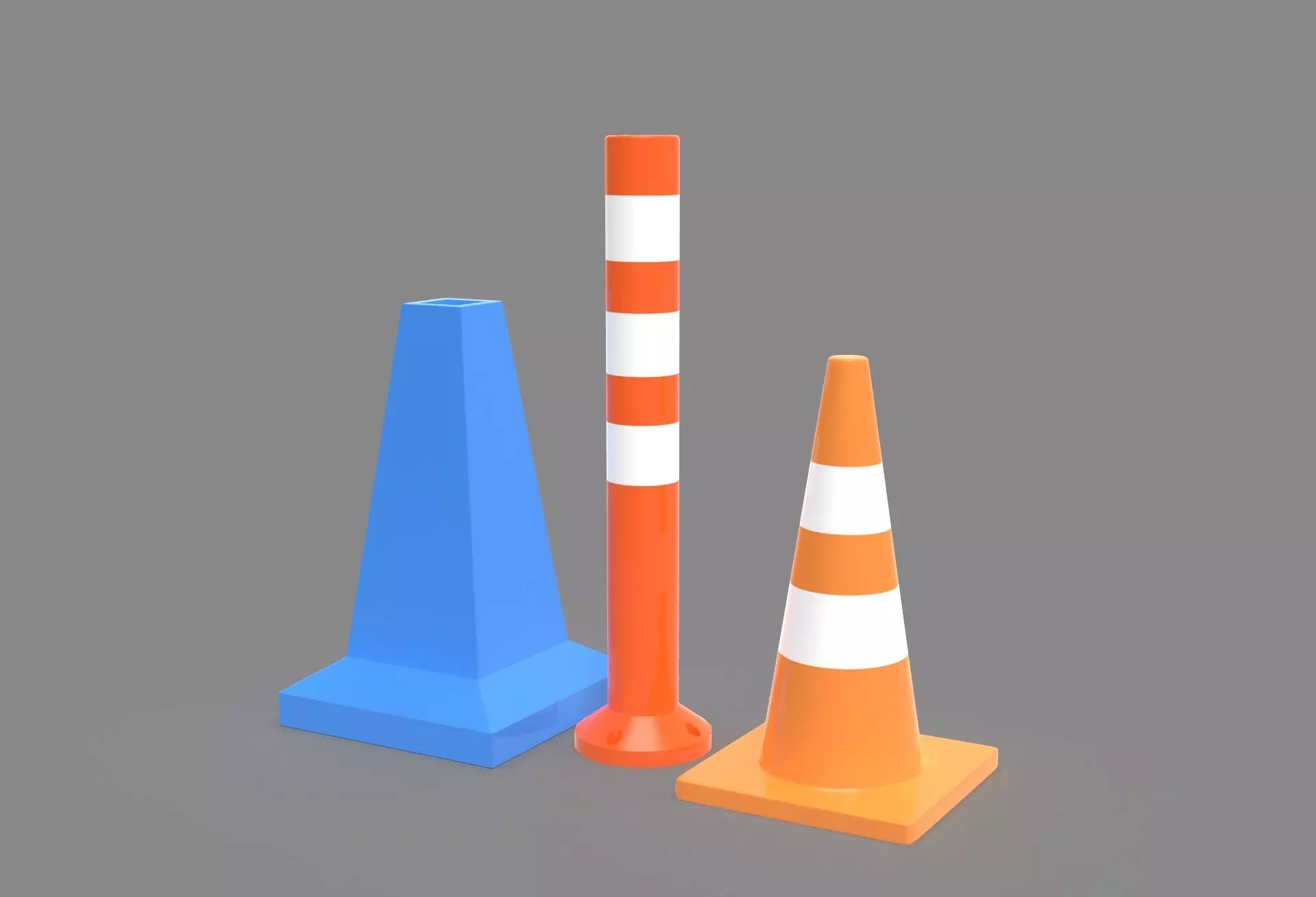 Traffic Cone 3D model_1