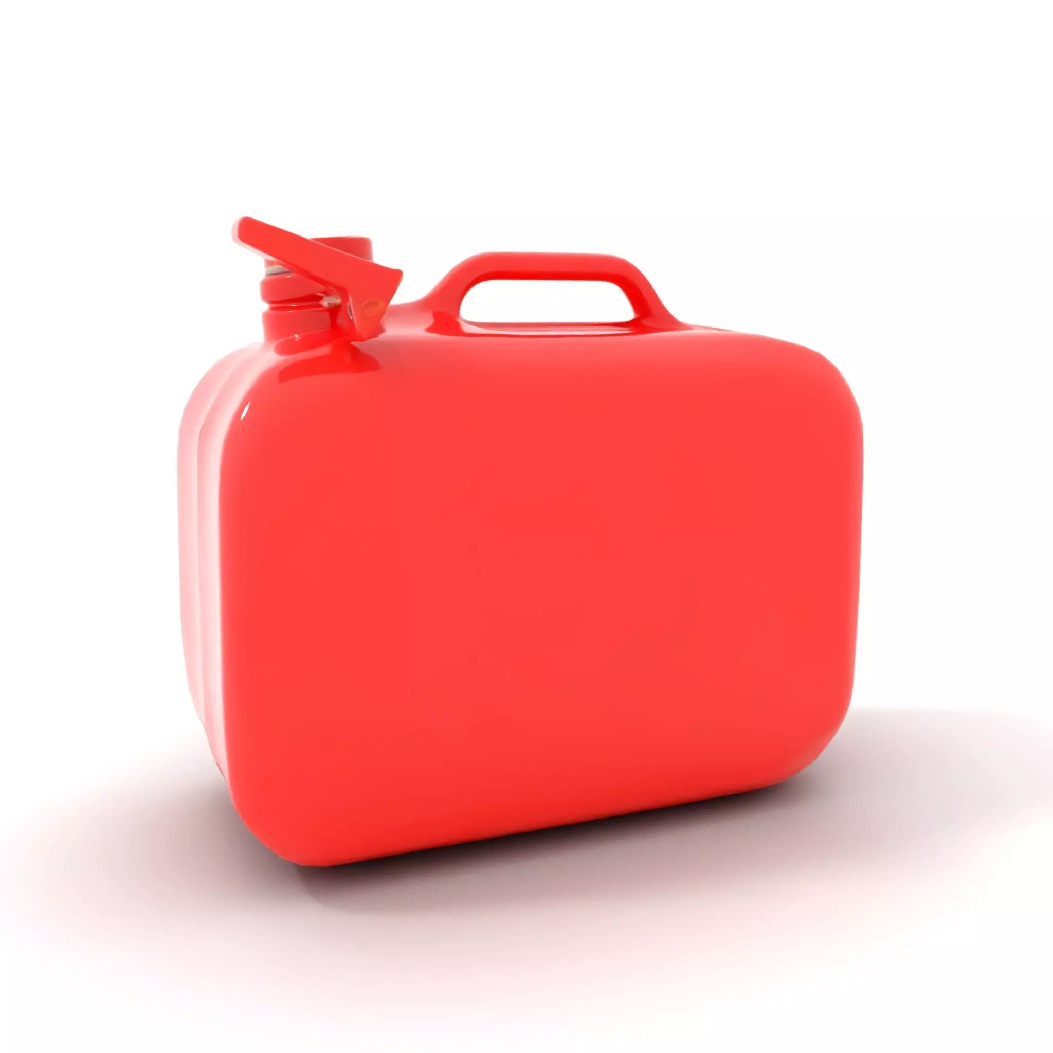 Red Metal Canister model pack Low-poly 3D model_5