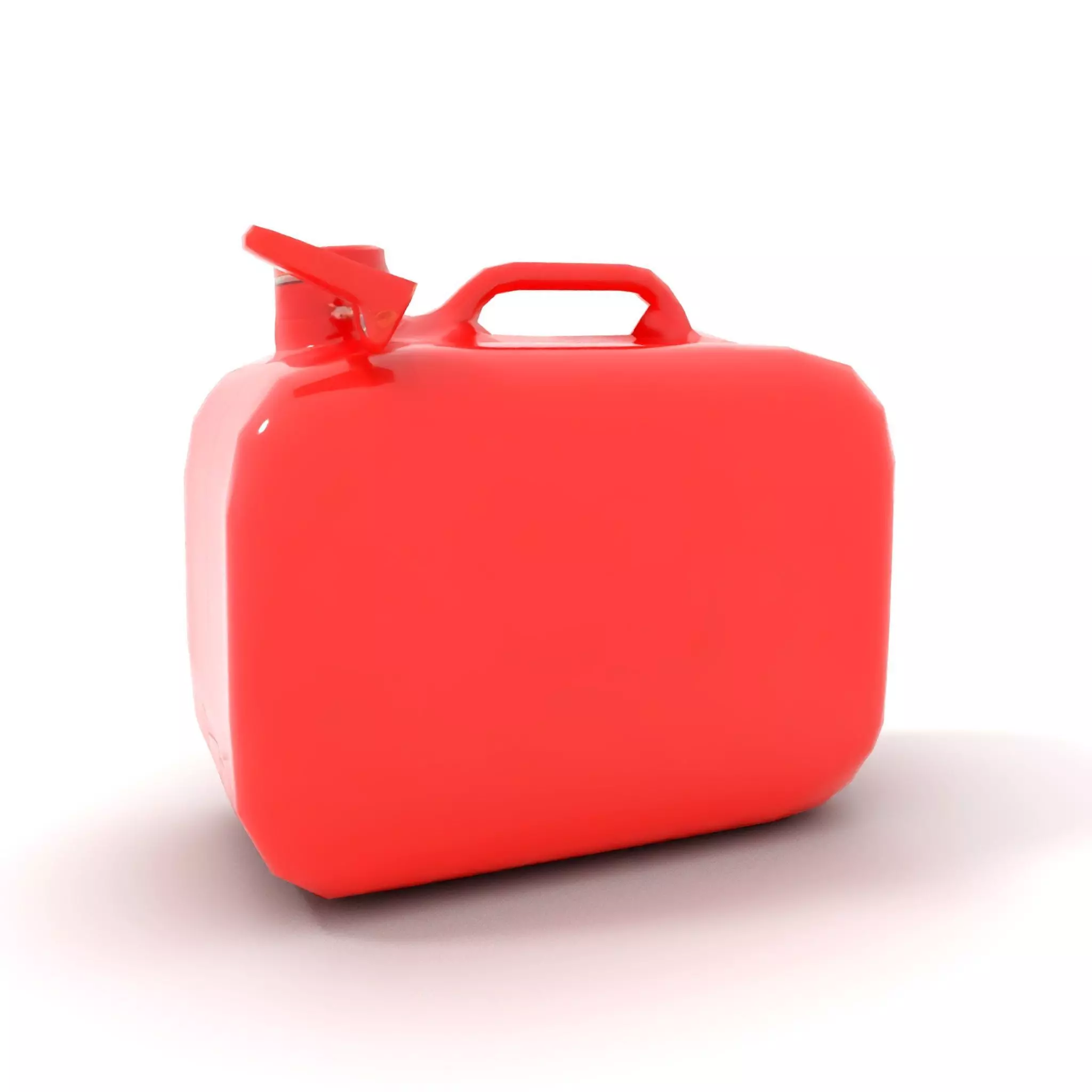Red Metal Canister model pack Low-poly 3D model_7