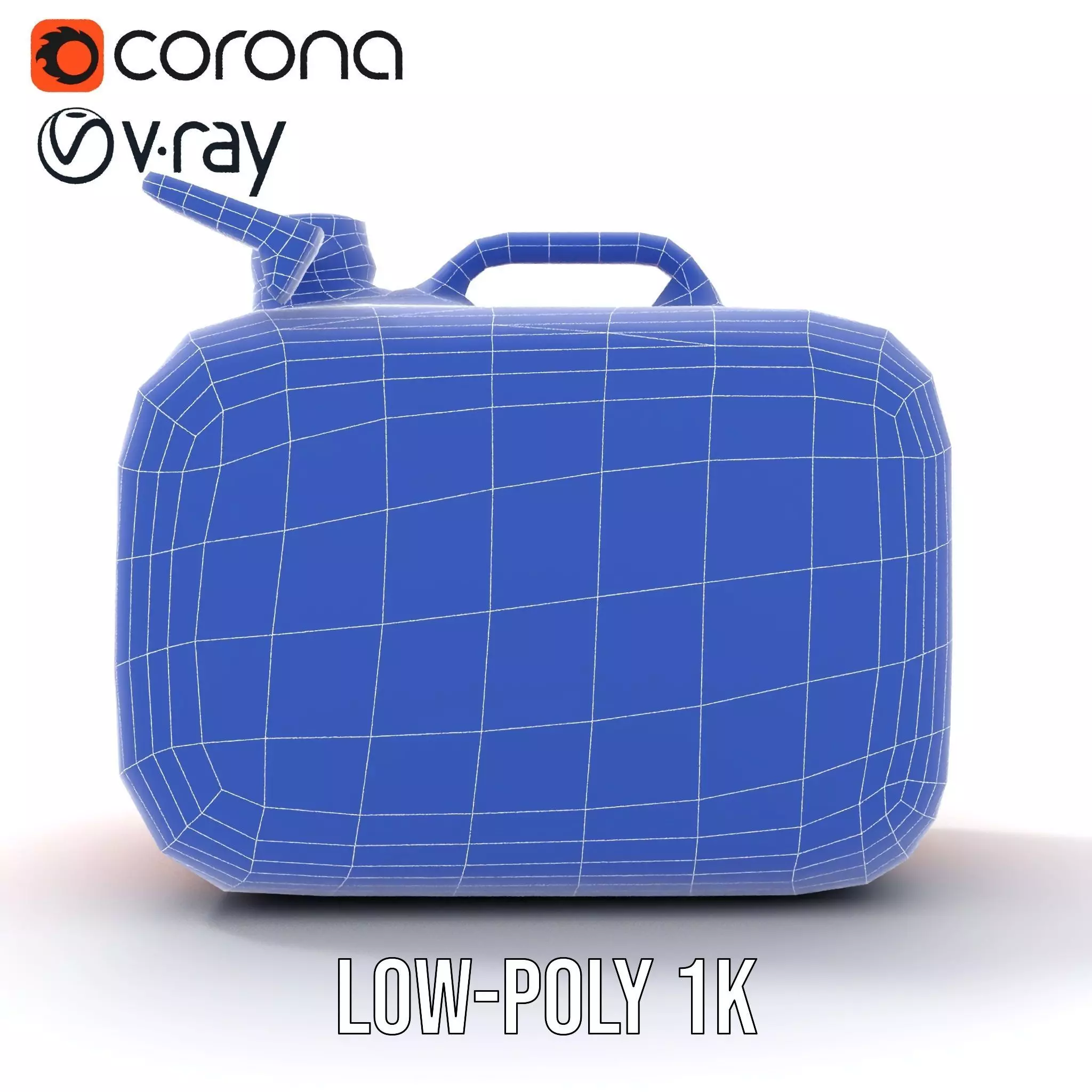 Red Metal Canister model pack Low-poly 3D model_30