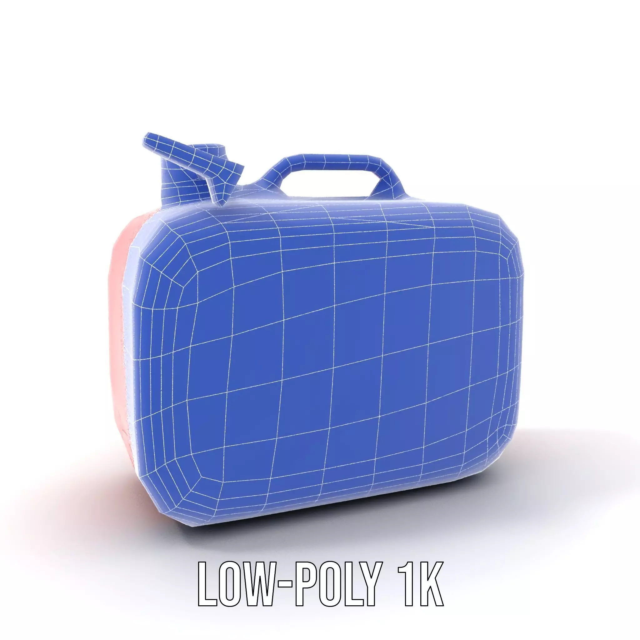 Red Metal Canister model pack Low-poly 3D model_12