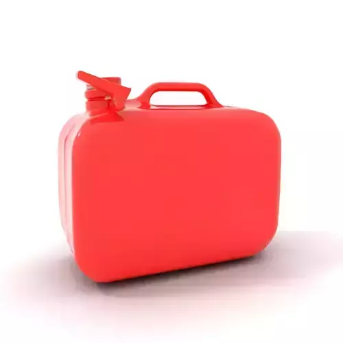 Red Metal Canister model pack Low-poly 3D model