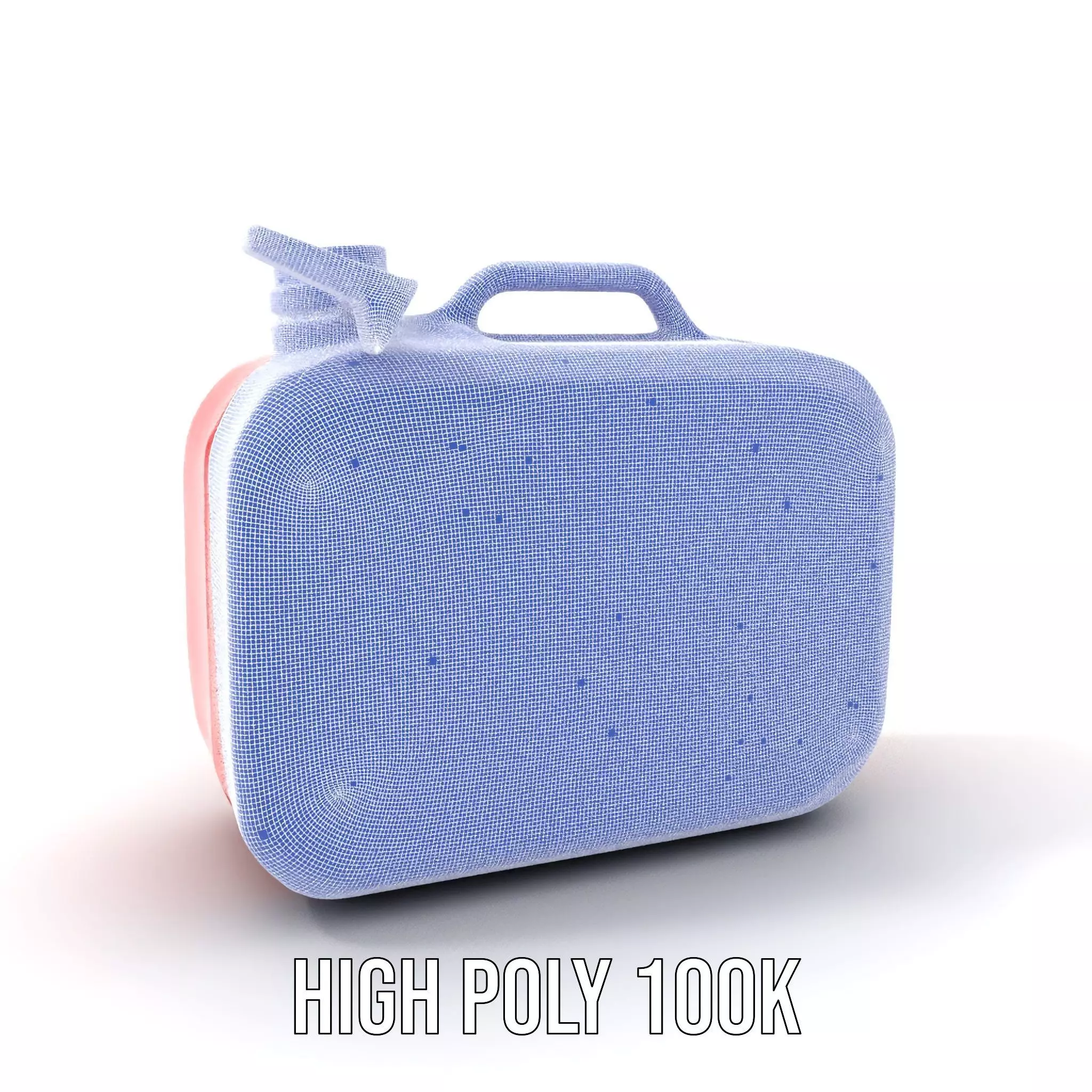 Red Metal Canister model pack Low-poly 3D model_4