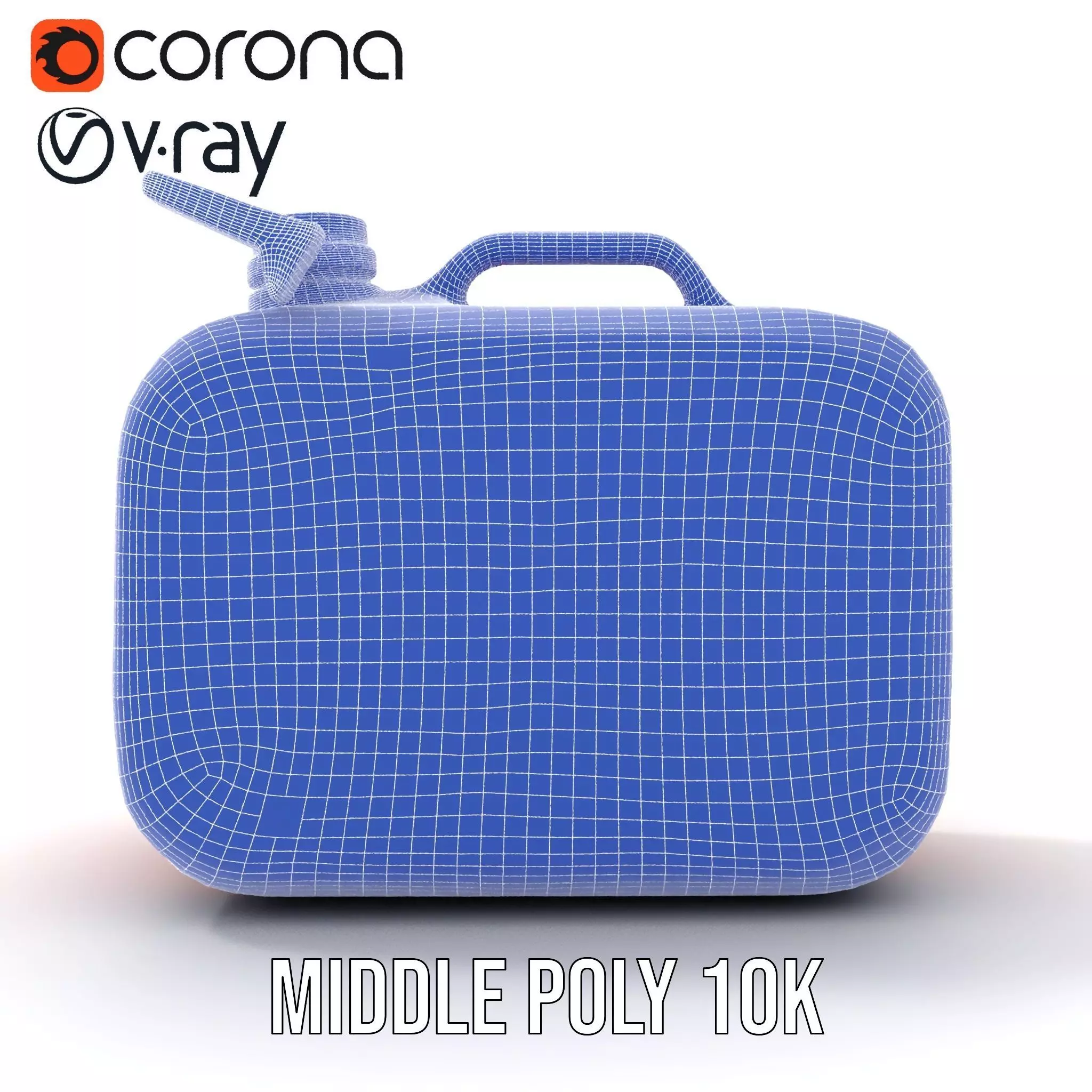 Red Metal Canister model pack Low-poly 3D model_29