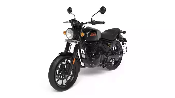 Royal Enfield Hunter 350 - Factory Black - Realistic 3D Model