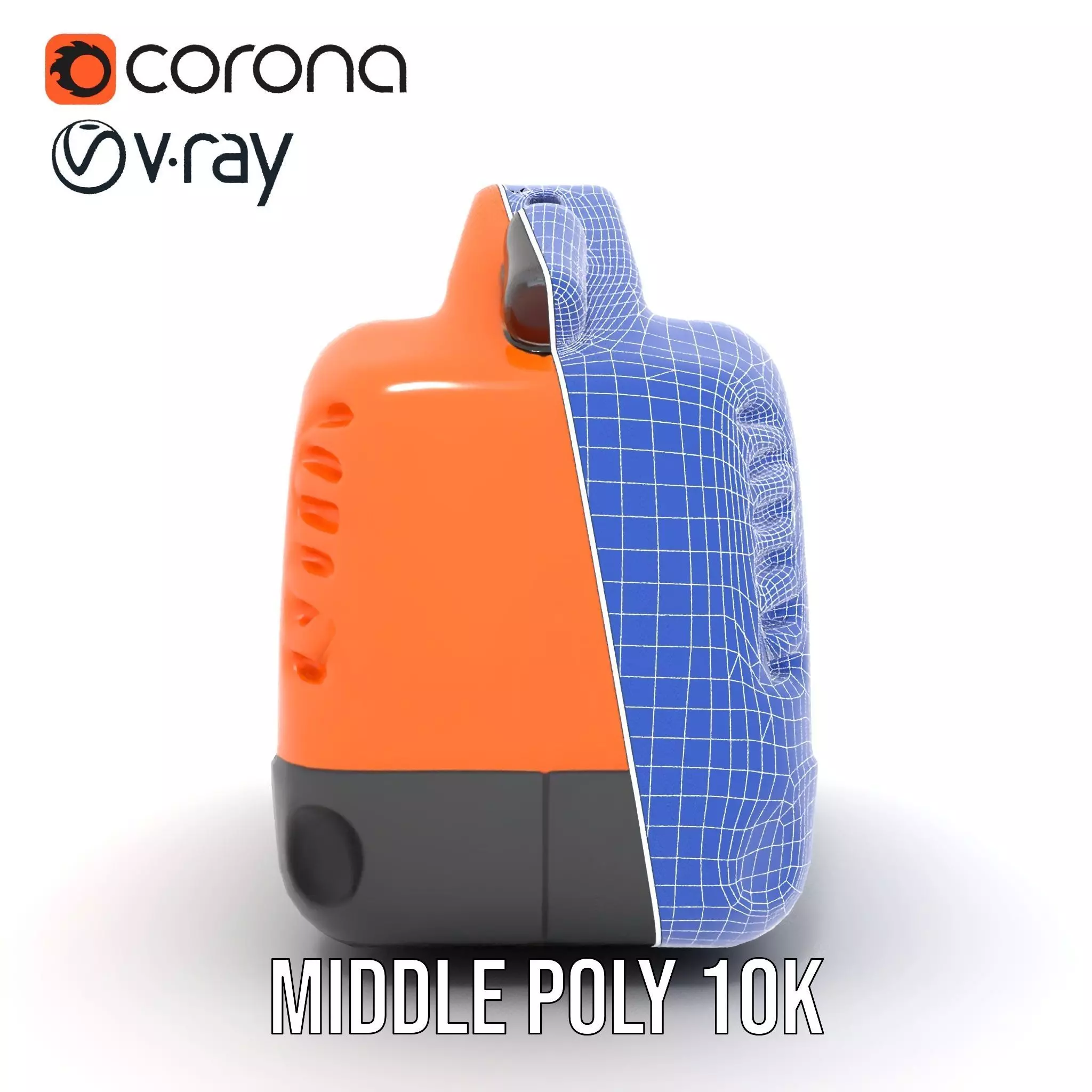 Orange Fuel Can model pack Low-poly 3D model_30