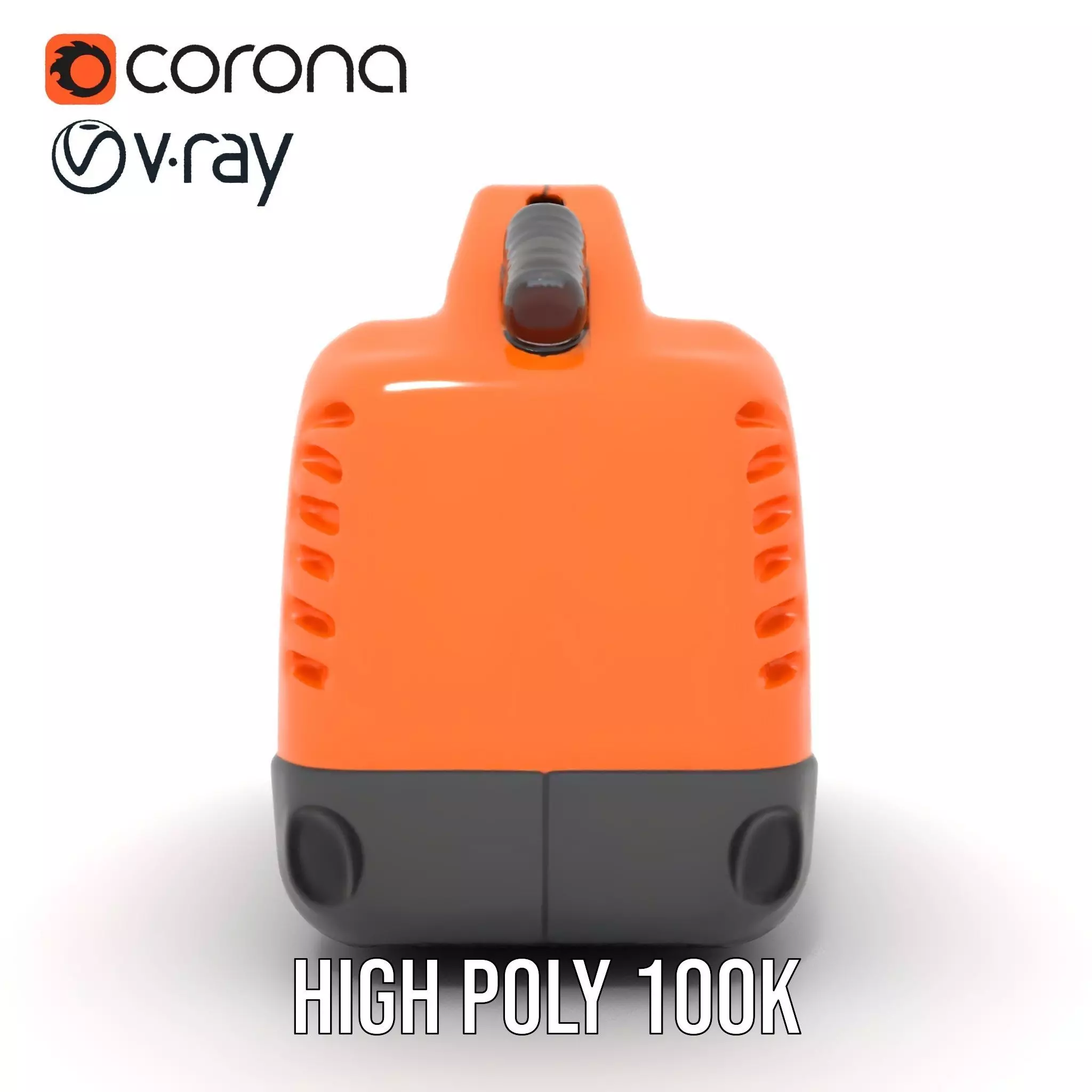 Orange Fuel Can model pack Low-poly 3D model_26